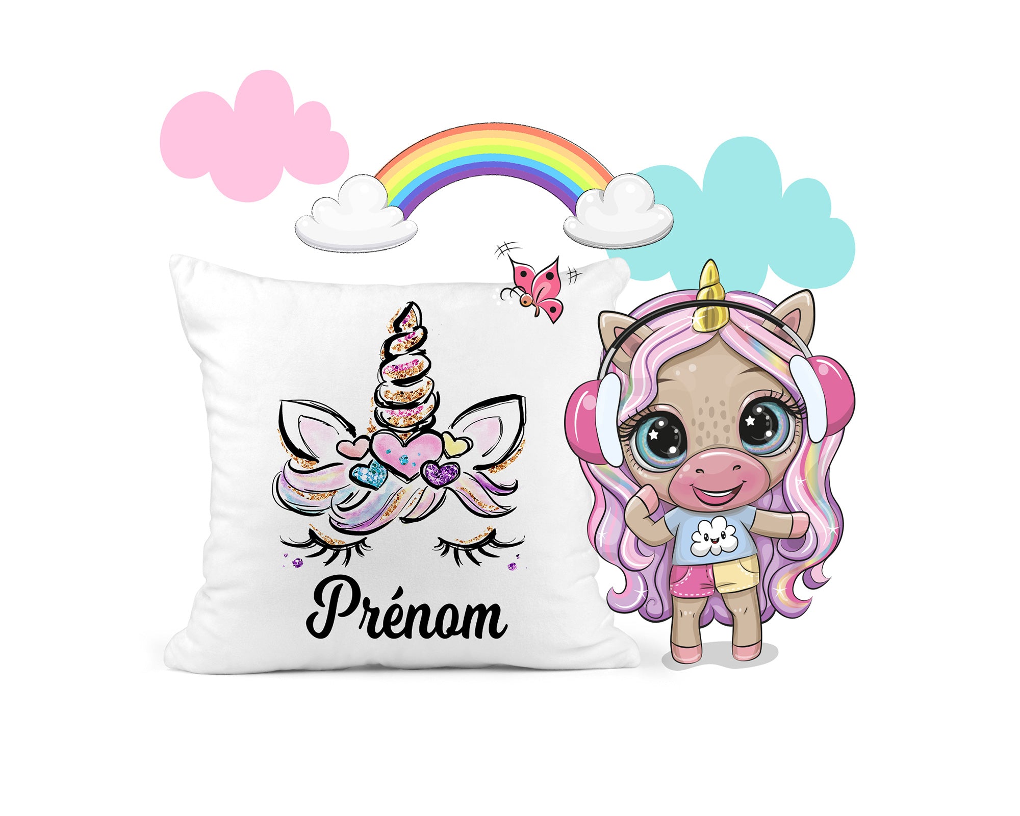 Coussin Licorne en Sequin : Magie au Toucher.
