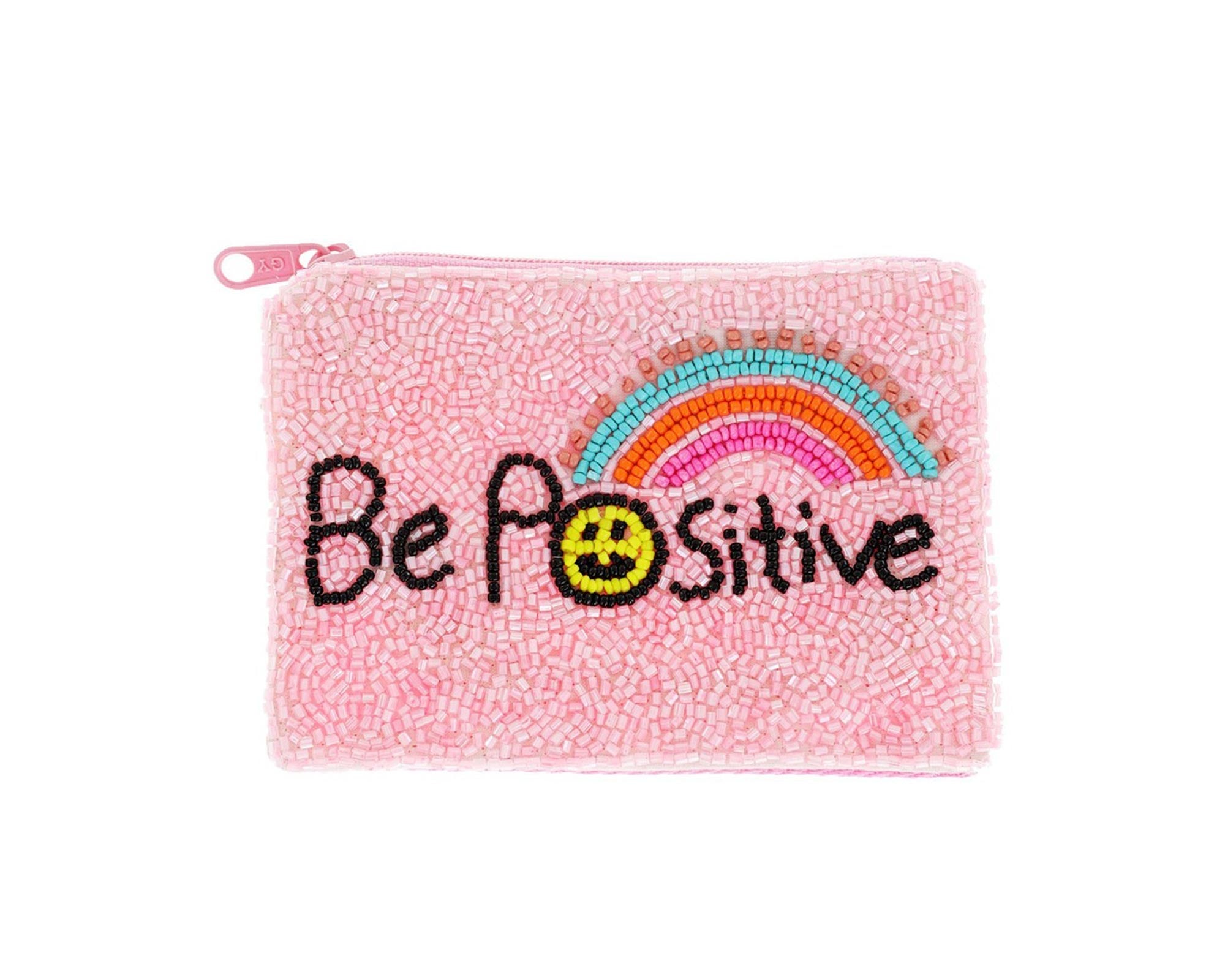 Égayez vos journées avec notre porte-monnaie en perle "Be Positive" ! 💫🌟 #PositivitéEnPerle