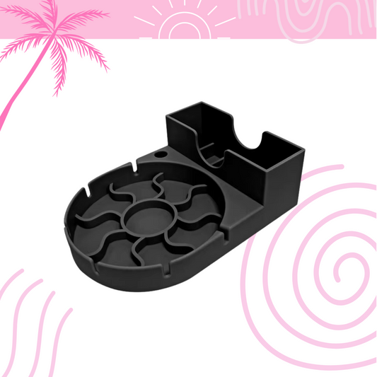 Égouttoir en silicone pour tumbler avec compartiments gourde, paille, couvercle – Emano NC