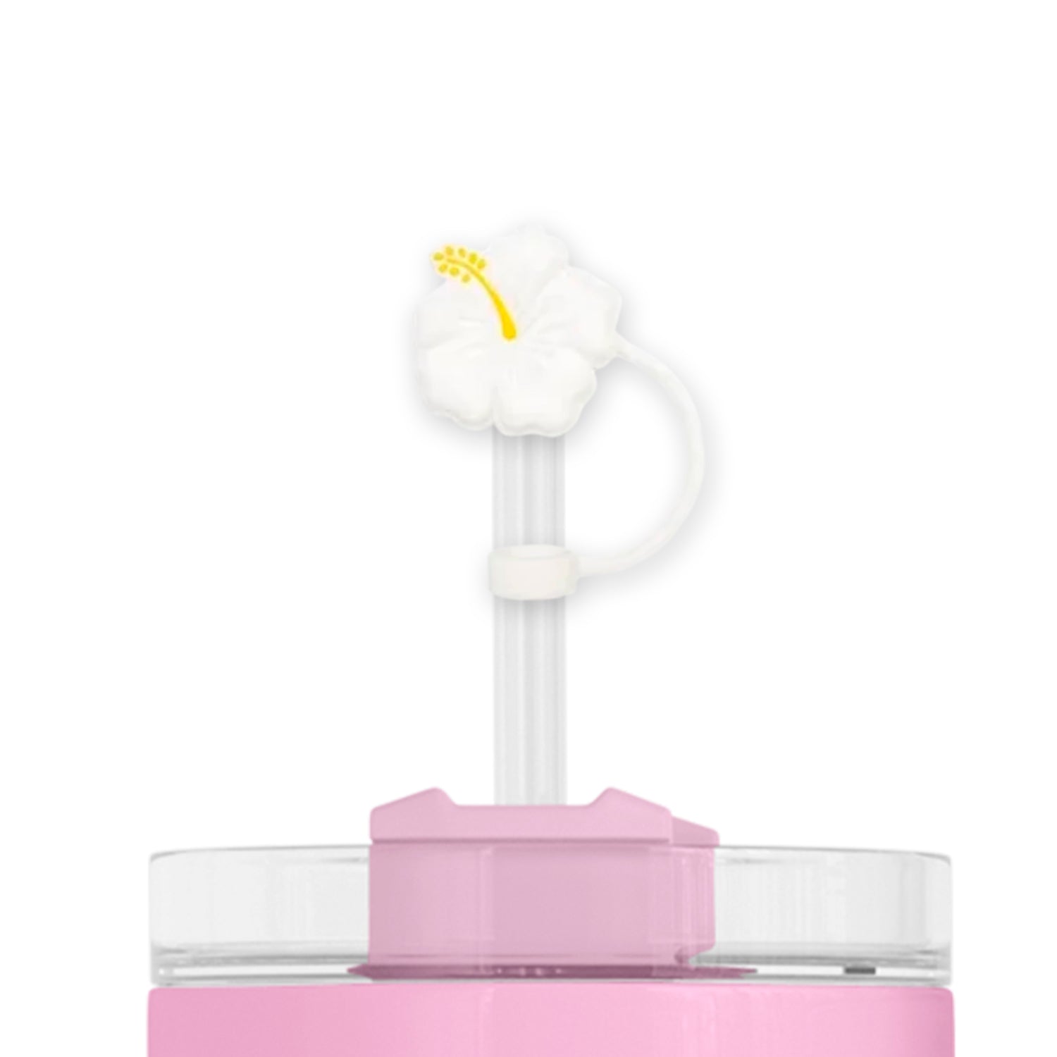 Bouchon de paille silicone Hibiscus– Compatible Stanley – Accessoire ludique et hygiénique. Livraison rapide en Nouvelle-Calédonie avec Emano.