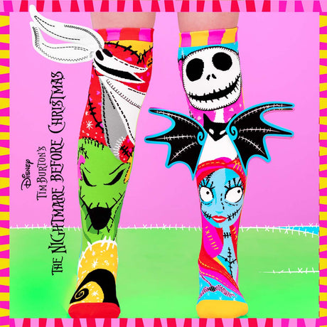 Chaussettes Jack Skellington Sally Oogie Boogie et Zero avec détails 3D