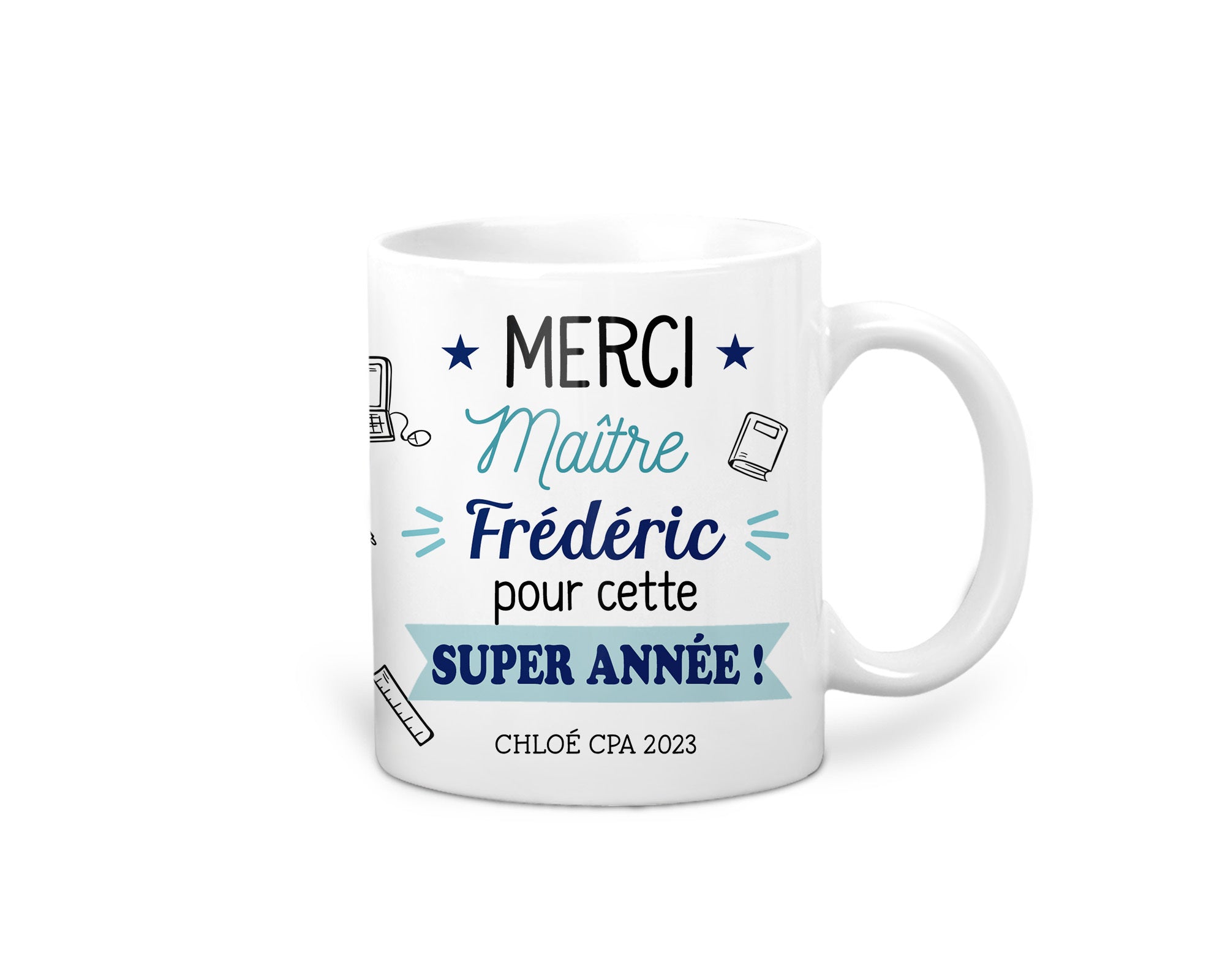 Une tasse de reconnaissance personnalisée. ✨ Offrez un Mug Emano unique pour remercier un maître ou une maîtresse exceptionnel(le). 🎓💖 #EmanoMerci #CadeauPersonnalisé #Reconnaissance