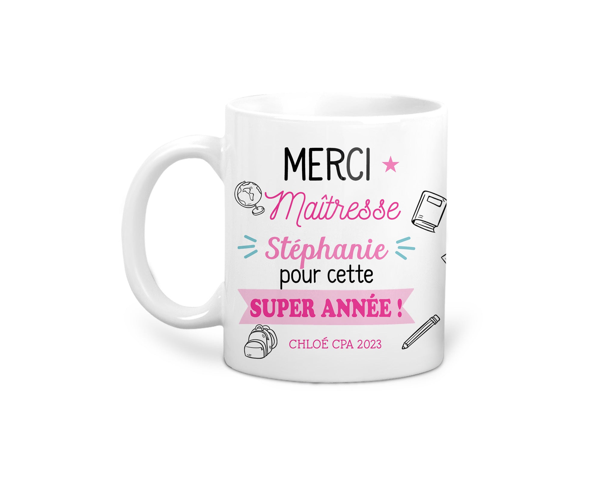 Une tasse de reconnaissance personnalisée. ✨ Offrez un Mug Emano unique pour remercier un maître ou une maîtresse exceptionnel(le). 🎓💖 #EmanoMerci #CadeauPersonnalisé #Reconnaissance