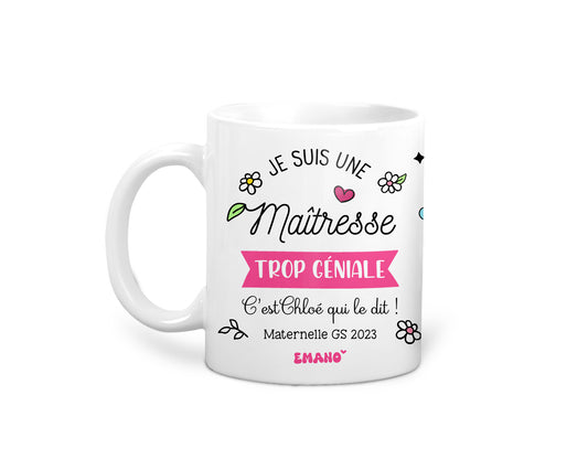 Une tasse de reconnaissance personnalisée. ✨ Offrez un Mug Emano unique pour remercier un maître ou une maîtresse exceptionnel(le). 🎓💖 #EmanoMerci #CadeauPersonnalisé #Reconnaissance