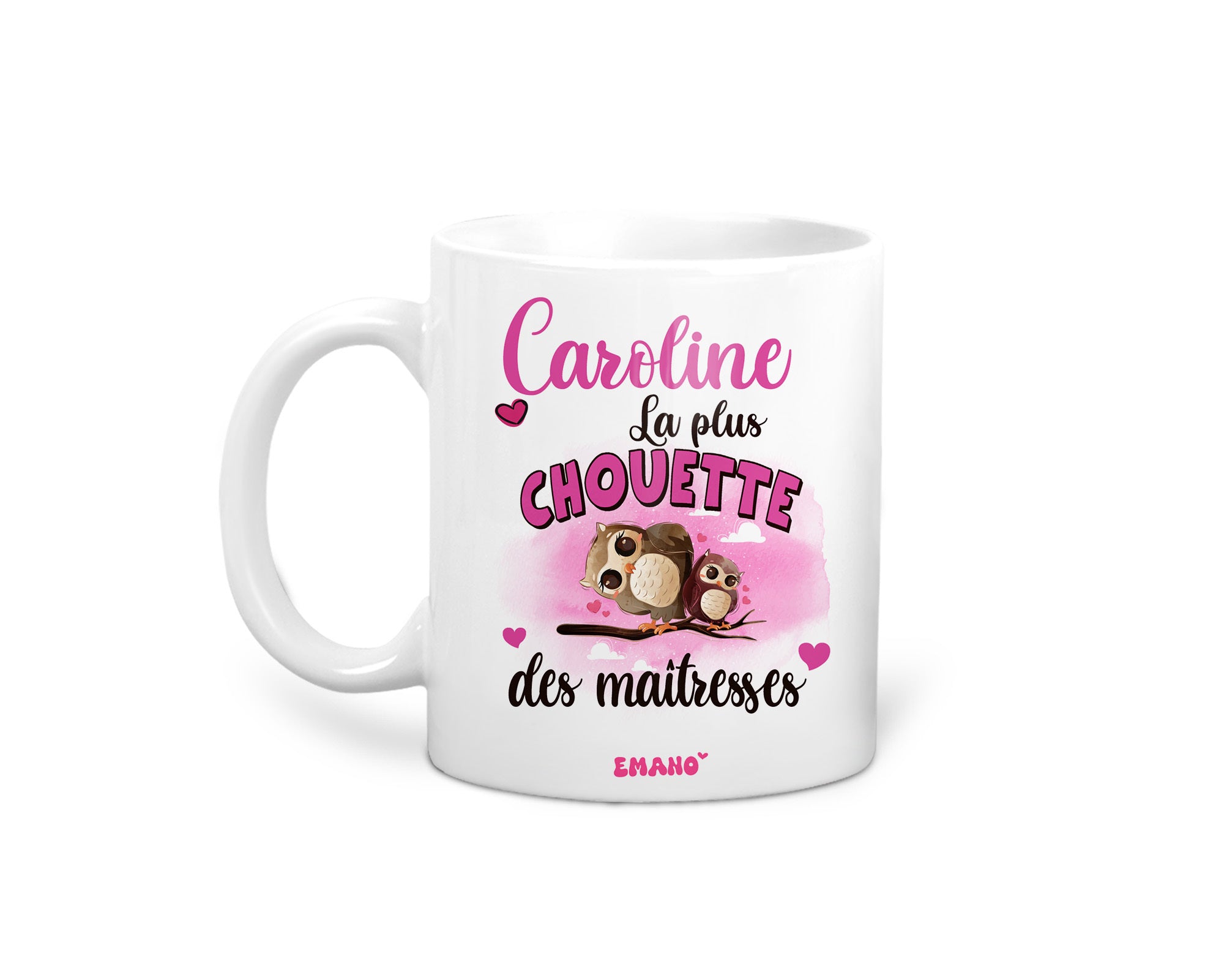 Une tasse de reconnaissance personnalisée. ✨ Offrez un Mug Emano unique pour remercier un maître ou une maîtresse exceptionnel(le). 🎓💖 #EmanoMerci #CadeauPersonnalisé #Reconnaissance