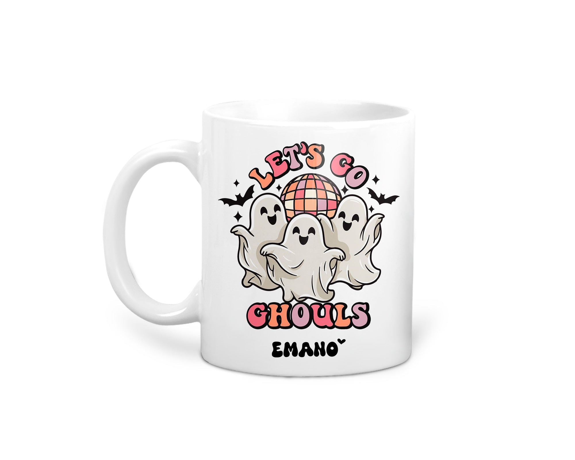 Votre dose d'humour matinal est servie dans notre Tasse 'Let's go Ghoul !' d'Emano. Un design effrayamment amusant pour égayer votre journée, que vous soyez fan d'Halloween ou simplement d'humeur fantomatique. Cette tasse est prête à vous accompagner pour tous vos moments café, thé ou chocolat chaud. 🎃☕ #TasseEmano #HalloweenHumor