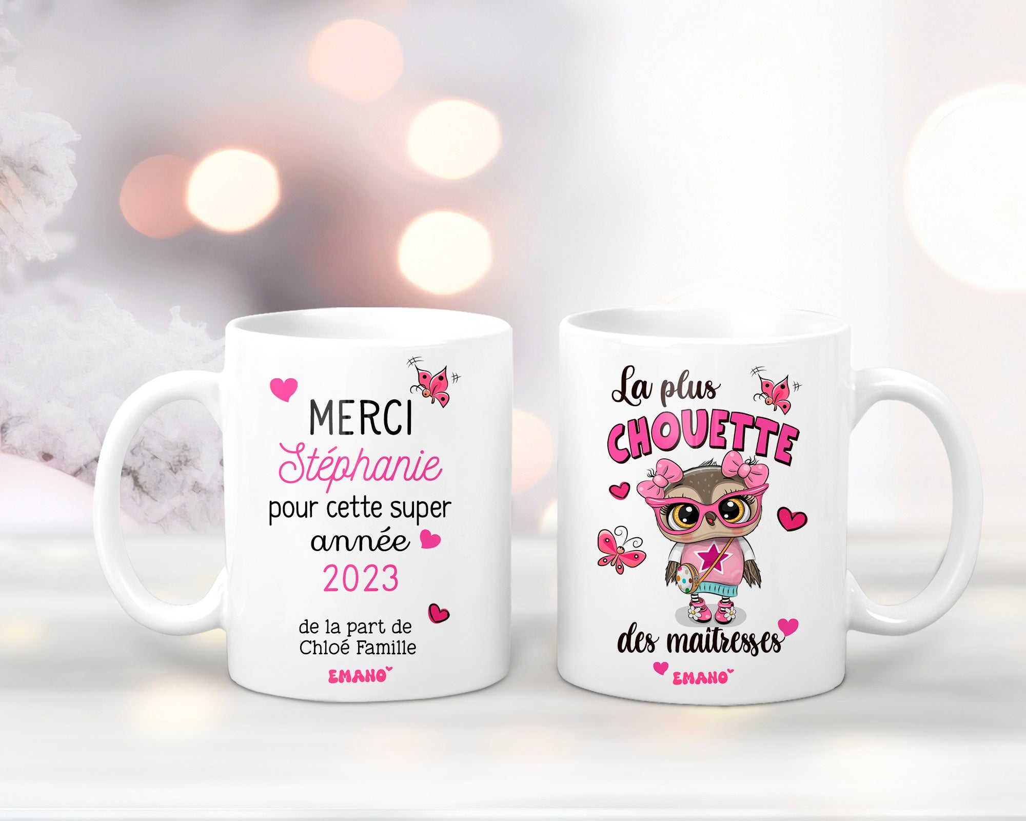 Une tasse de reconnaissance personnalisée. ✨ Offrez un Mug Emano unique pour remercier un maître ou une maîtresse exceptionnel(le). 🎓💖 #EmanoMerci #CadeauPersonnalisé #Reconnaissance