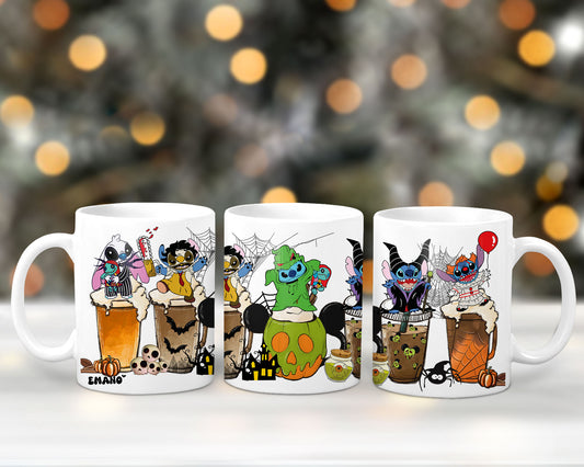 Stitch se prépare à semer la pagaille pour Halloween ! 🌟 Découvrez notre Tasse Emano Stitch, parfaite pour apporter un peu de magie à chaque gorgée de votre boisson préférée.