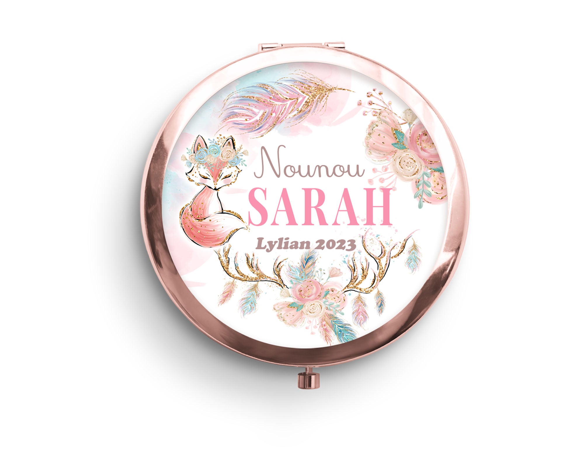 ✨ Notre Miroir de Poche Emano, une petite merveille gravée pour rendre chaque jour spécial. 🌸💕 #CadeauOriginal #EmanoPersonnalisé #FinDAnnée