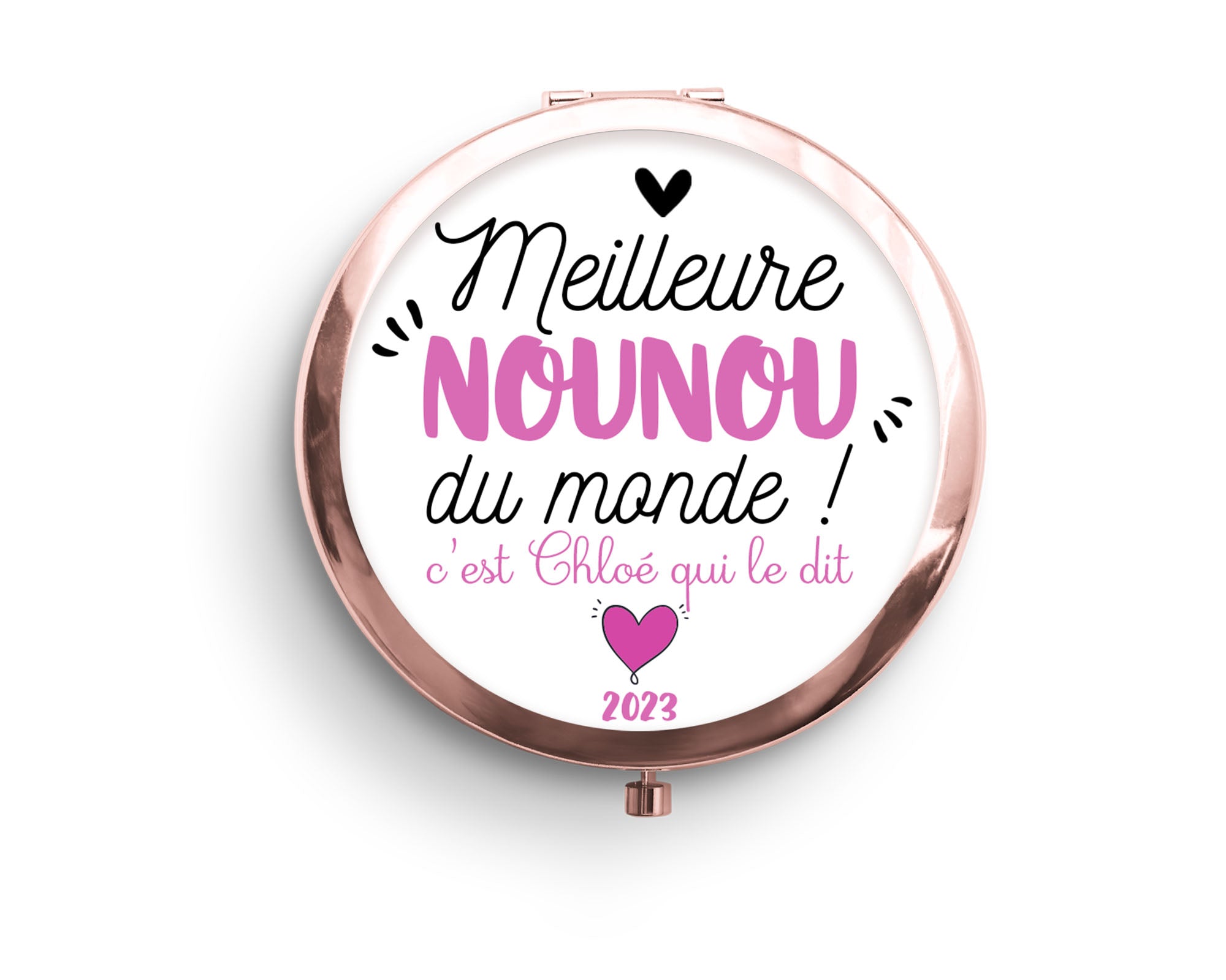 Miroir personnalisé ★ Merci Nounou, ,ATSEM, ...