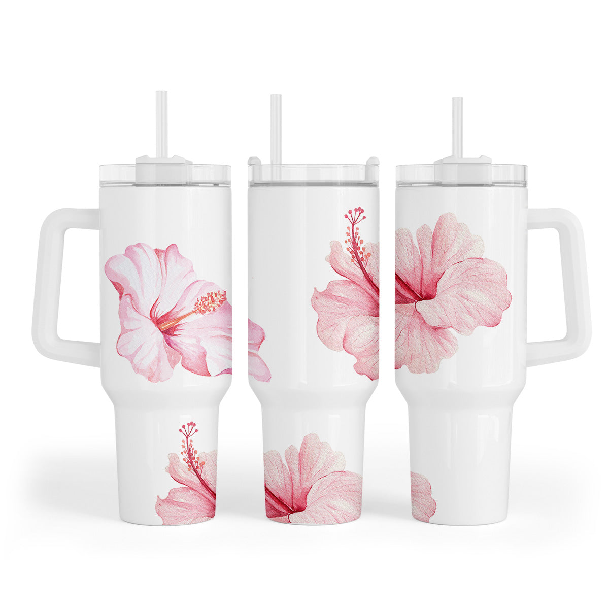 Mug isotherme Hibis Emano collection Hibiscus – vue de face