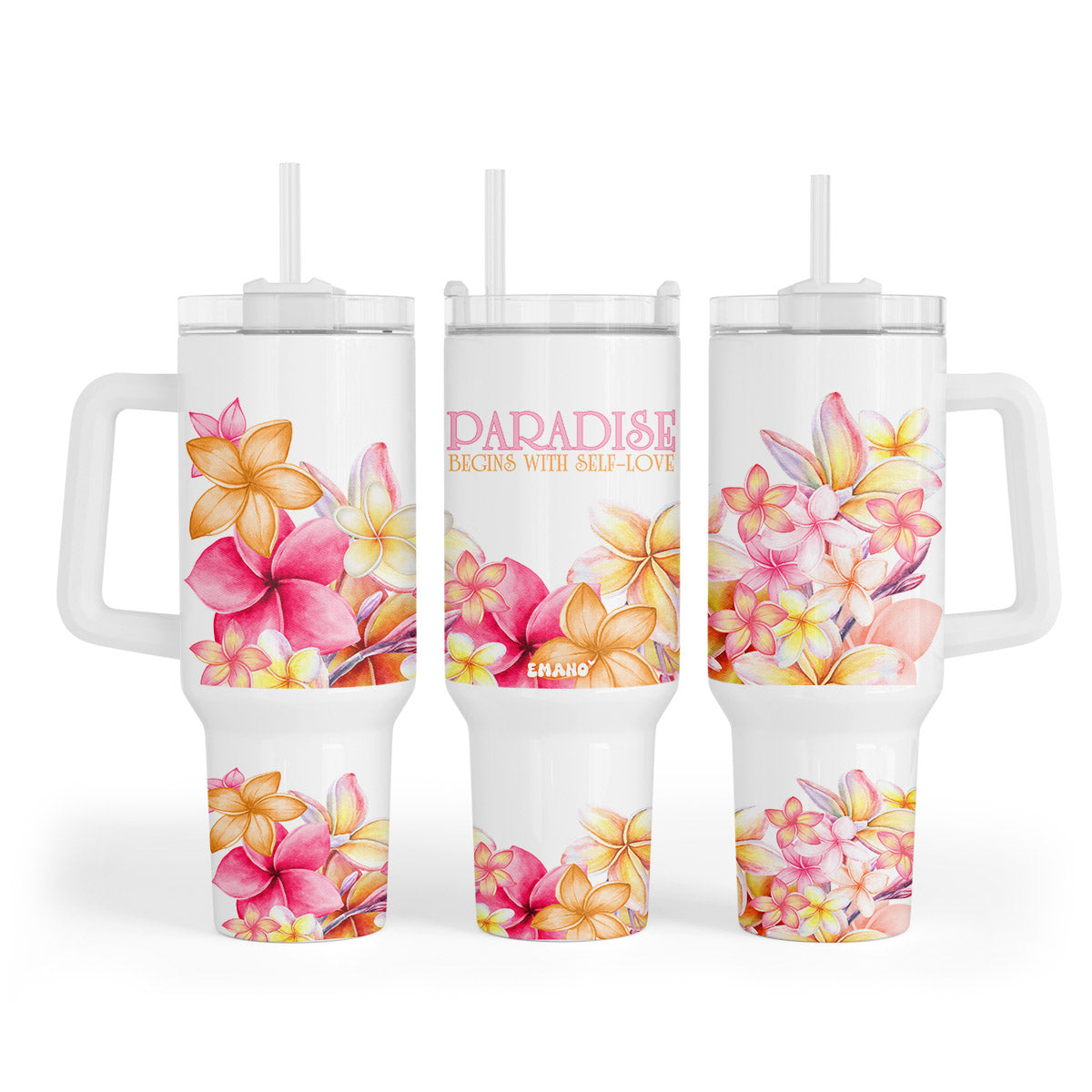 Mug Isotherme Plumeria