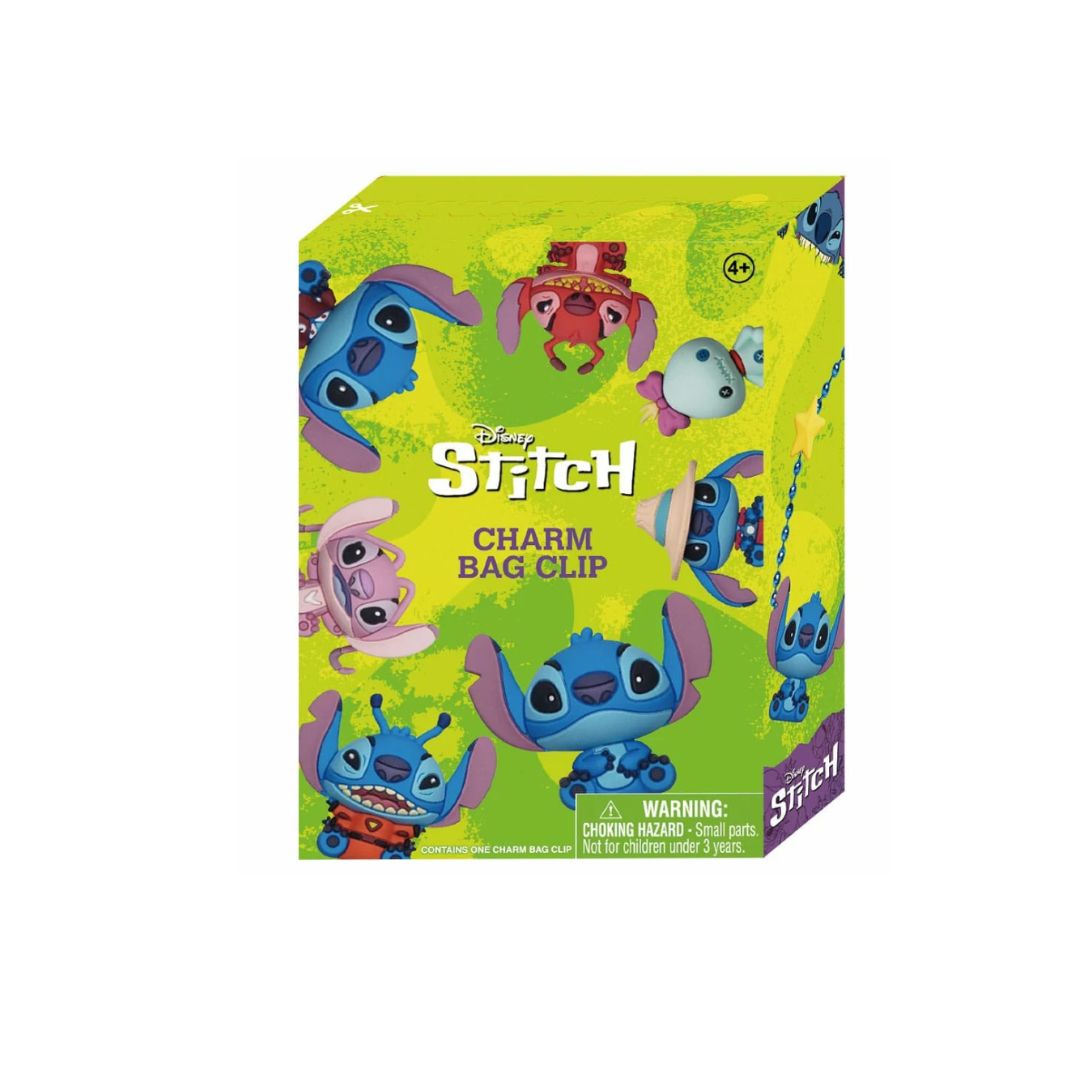 Porte-clés Stitch Disney en modèle mystère, figurine surprise parmi 9 styles différents – disponible chez EMANO en Nouvelle-Calédonie.