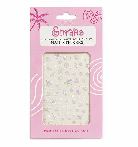 Stickers Ongles Pearl Mermaid nacrés coquillages EMANO