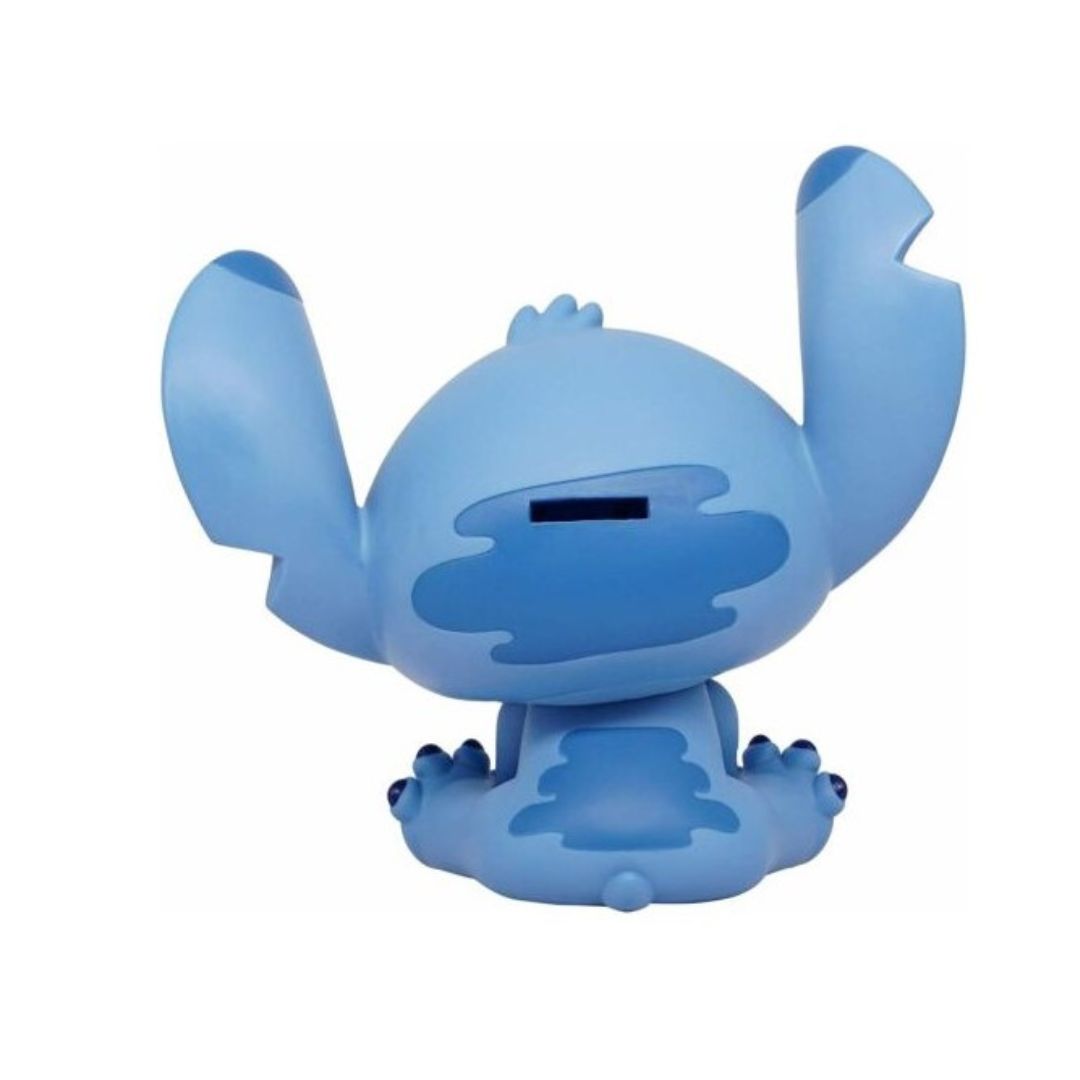 Tirelire Stitch bleue en résine, avec grandes oreilles et détails fidèles au personnage Disney – disponible chez EMANO en Nouvelle-Calédonie.
