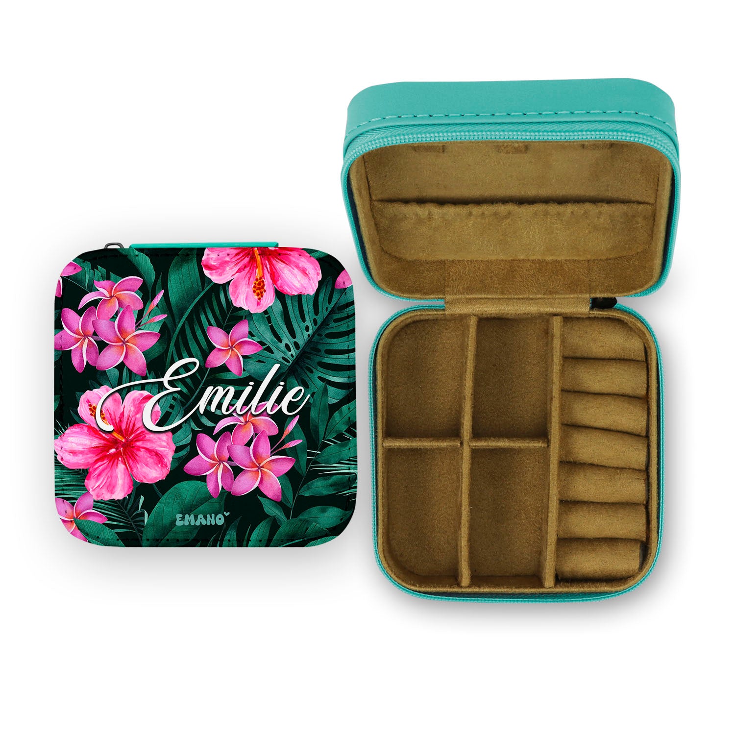 Boîte à bijoux tropical