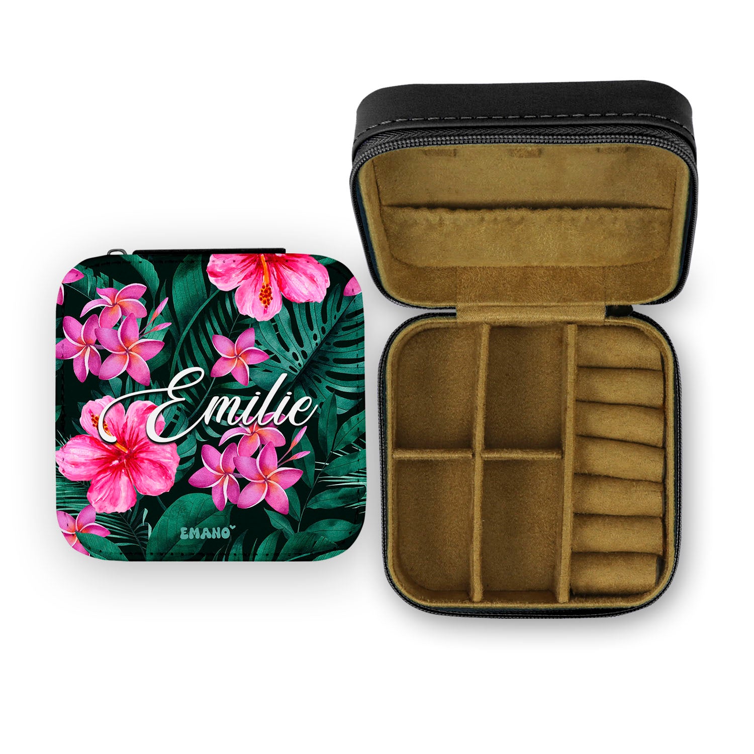 Boîte à bijoux tropical