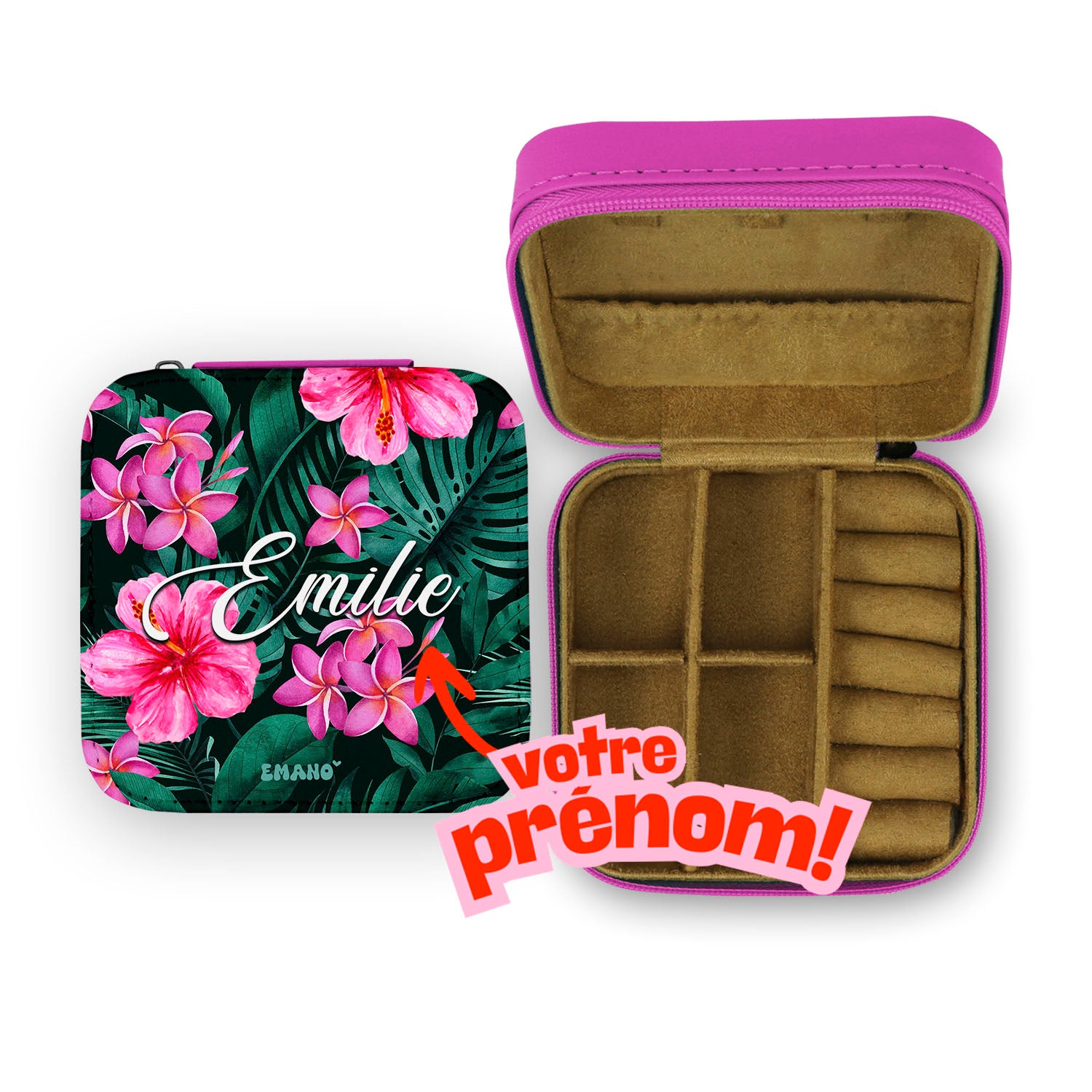 Boîte à bijoux tropical