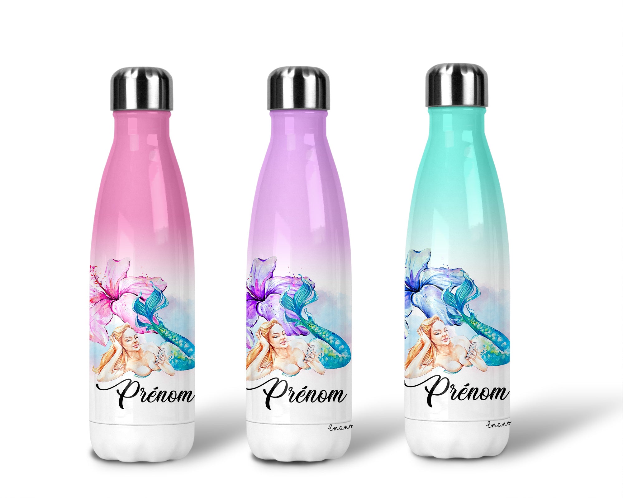 Découvrez l'enchantement des profondeurs marines avec notre Gourde Sirène. Cette gourde unique allie l'élégance des sirènes à la praticité d'une bouteille d'eau. Fabriquée en acier inoxydable de haute qualité, elle garde vos boissons à la température idéale.