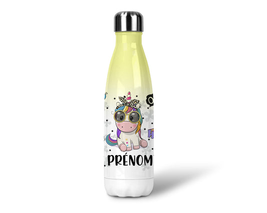 Gourde Licorne : Magie en Main. Explorez la féérie avec notre Gourde Licorne : votre compagnon magique pour rester hydraté en beauté !