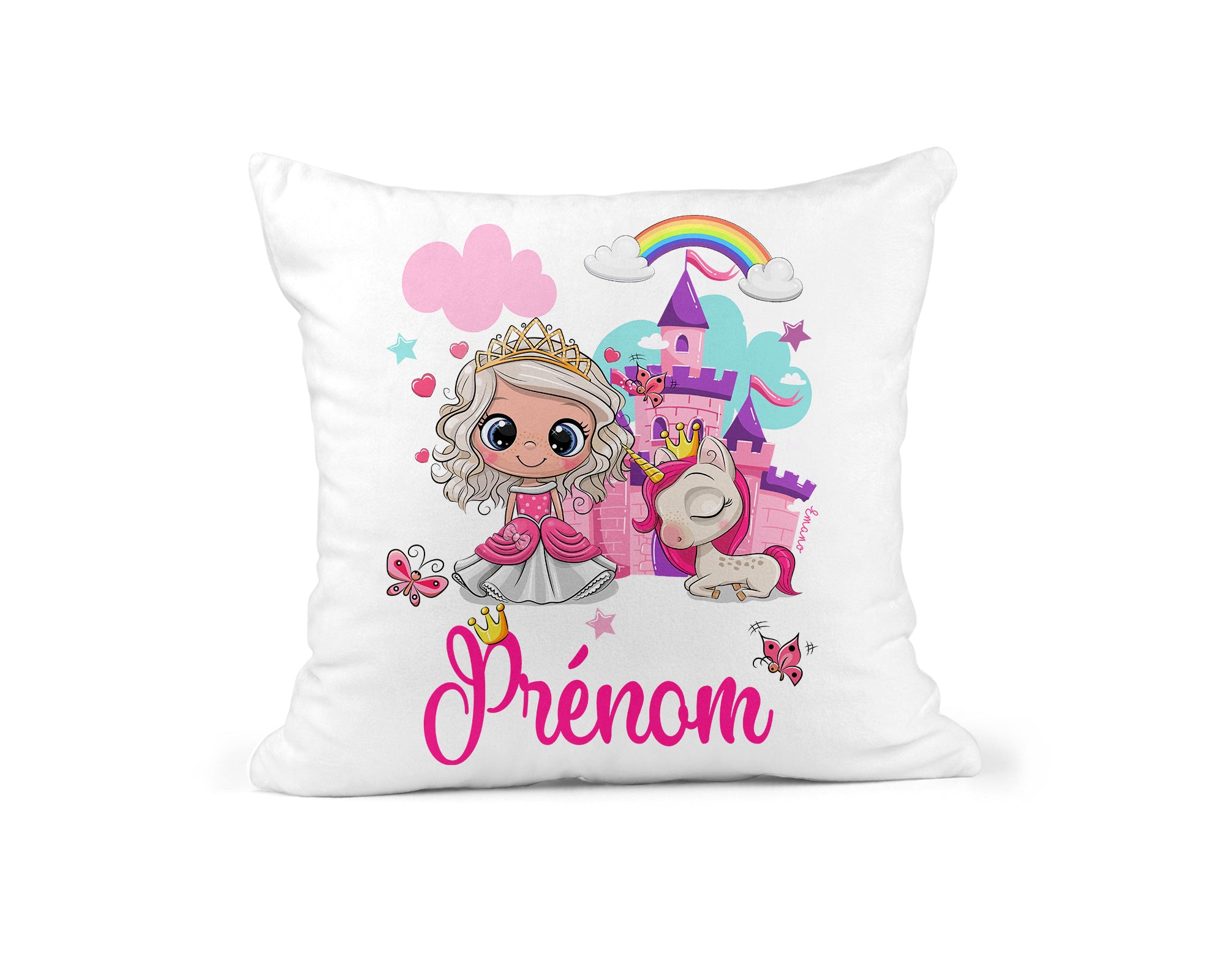Coussin Licorne et Princesse : Rêve en Peluche.