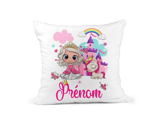Coussin Licorne et Princesse : Rêve en Peluche.