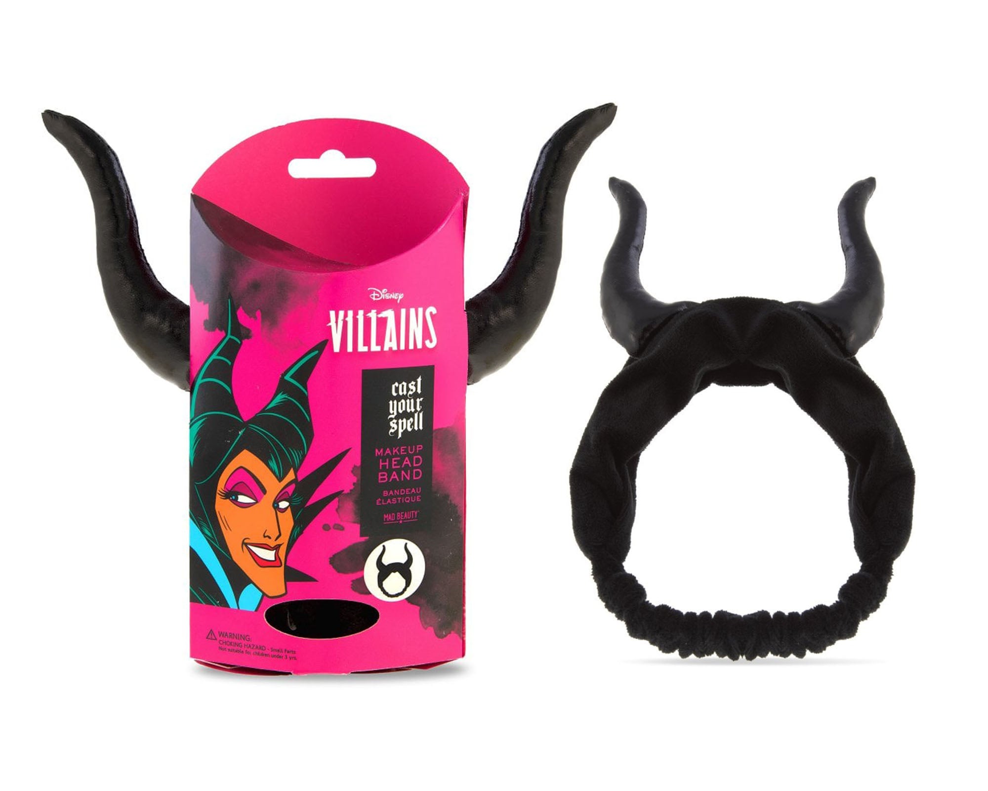 Ce bandeau inspiré de Maléfique ne manquera pas de garder vos ennemis à distance ainsi que les poils égarés ! Laissez votre visage dégagé pour vous faire dorloter avec ce bandeau amusant en forme de personnage.