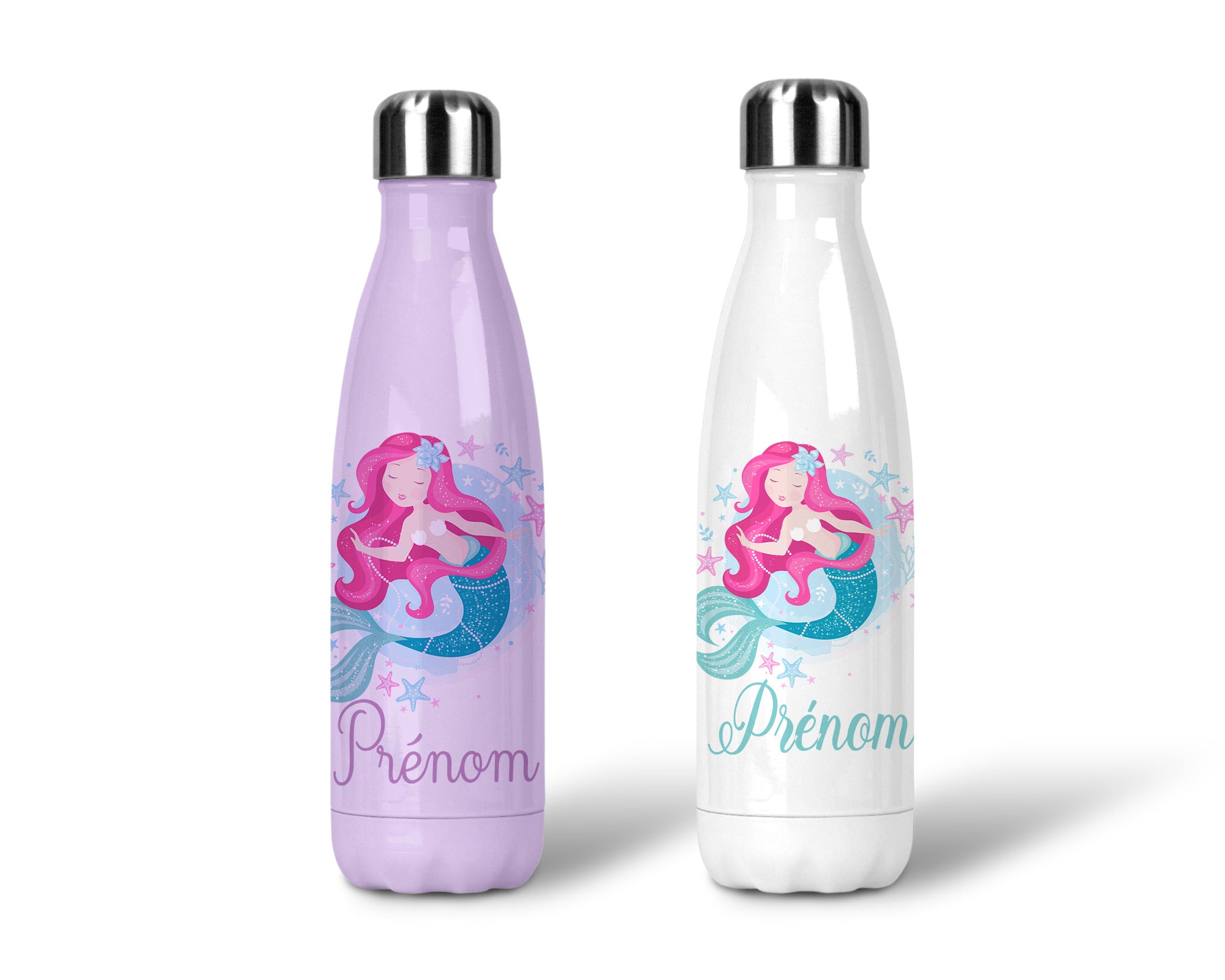 Découvrez l'enchantement des profondeurs marines avec notre Gourde Sirène. Cette gourde unique allie l'élégance des sirènes à la praticité d'une bouteille d'eau. Fabriquée en acier inoxydable de haute qualité, elle garde vos boissons à la température idéale