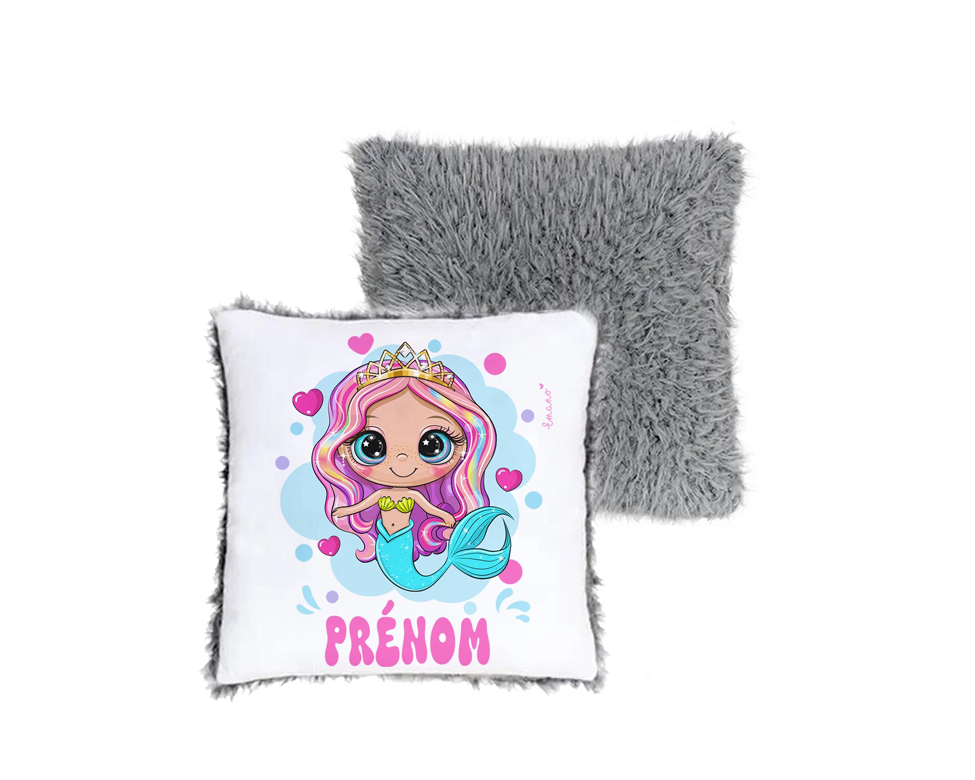 Coussin Sirène Personnalisé : Magie à Personnaliser.