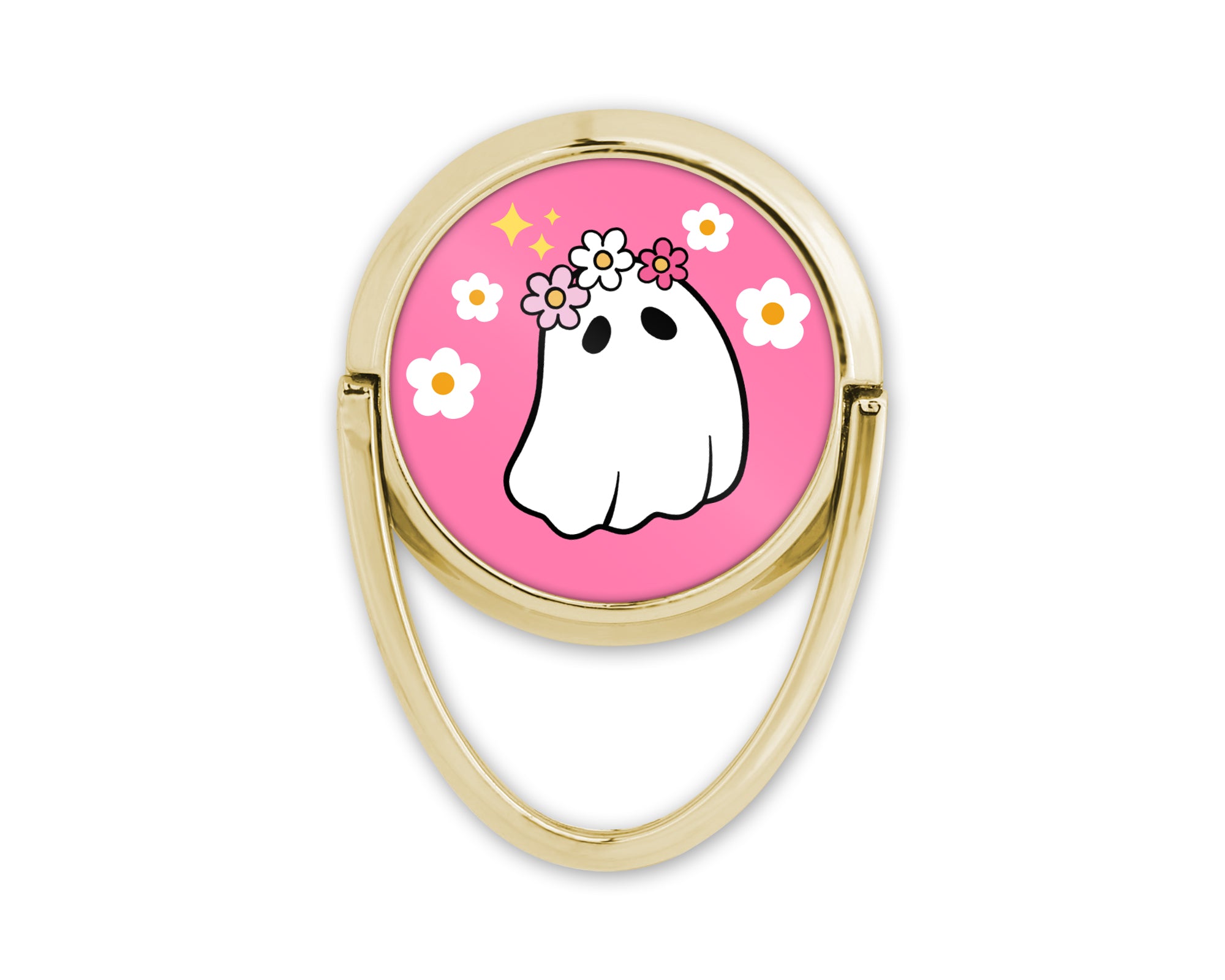 Glissez votre doigt dans cette boucle dorée, et laissez votre téléphone devenir votre accessoire préféré. Une manière fun et chic d'exprimer votre personnalité à chaque appel, message, ou selfie.