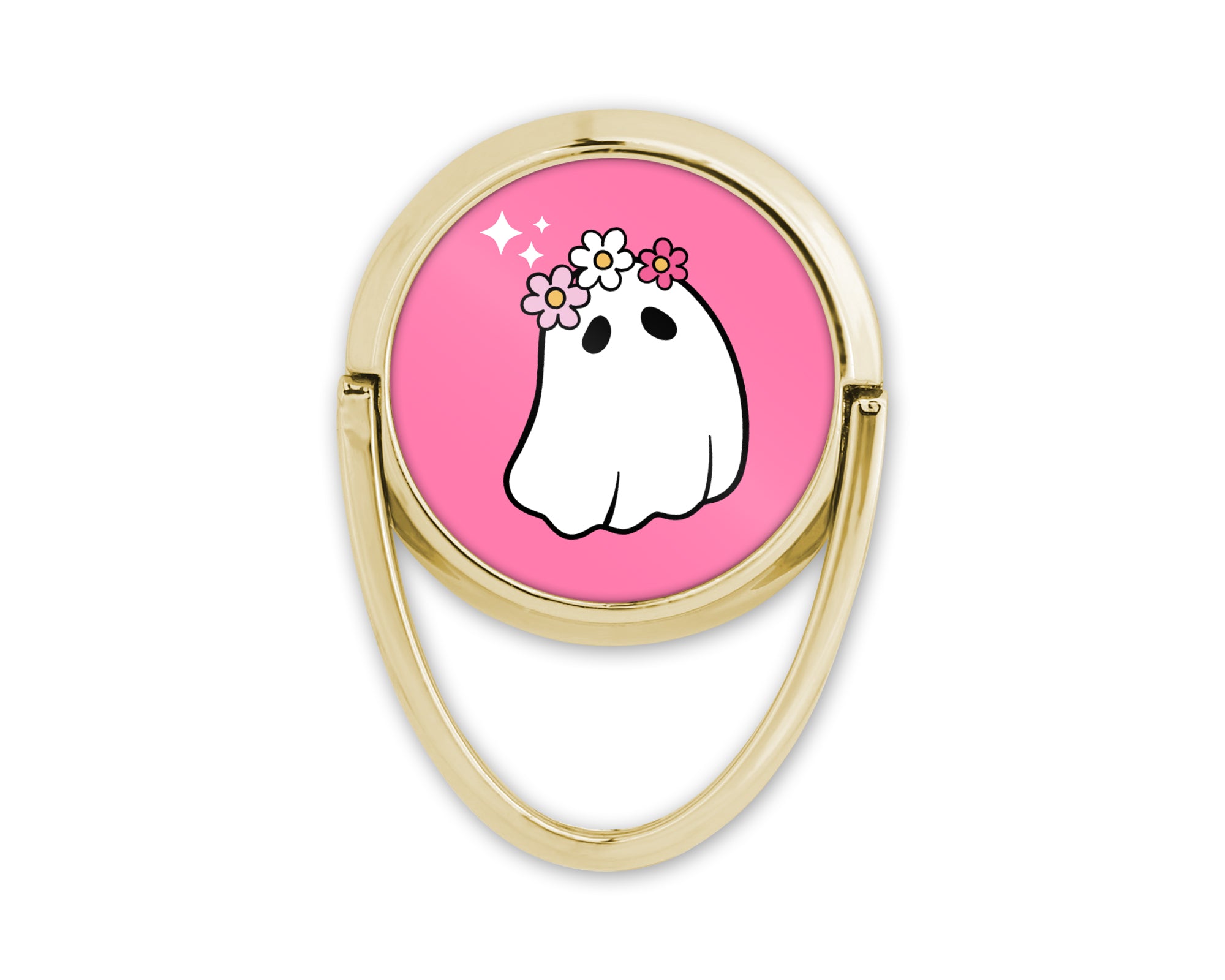 Glissez votre doigt dans cette boucle dorée, et laissez votre téléphone devenir votre accessoire préféré. Une manière fun et chic d'exprimer votre personnalité à chaque appel, message, ou selfie.