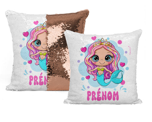 Coussin Sirène Personnalisé : Magie à Personnaliser.