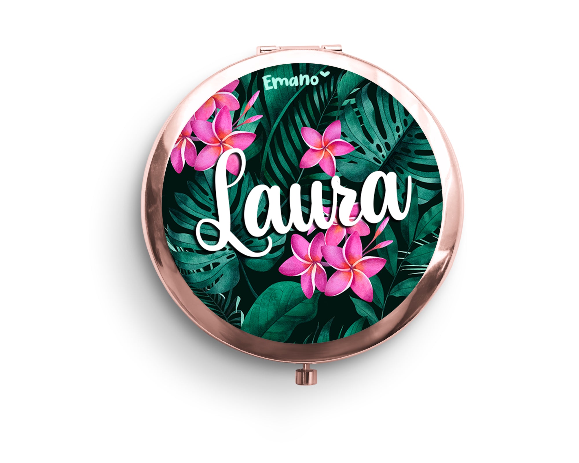 Miroir Personnalisé Tropical : Rafraîchissez votre routine de beauté avec un brin d'exotisme