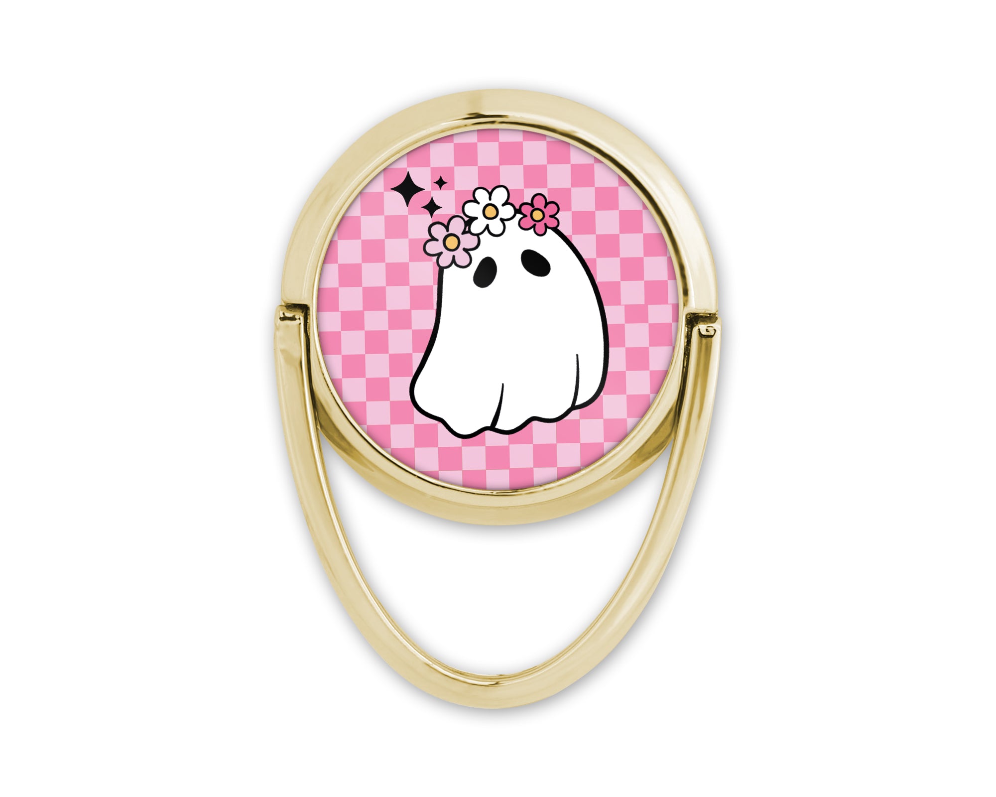 Glissez votre doigt dans cette boucle dorée, et laissez votre téléphone devenir votre accessoire préféré. Une manière fun et chic d'exprimer votre personnalité à chaque appel, message, ou selfie.