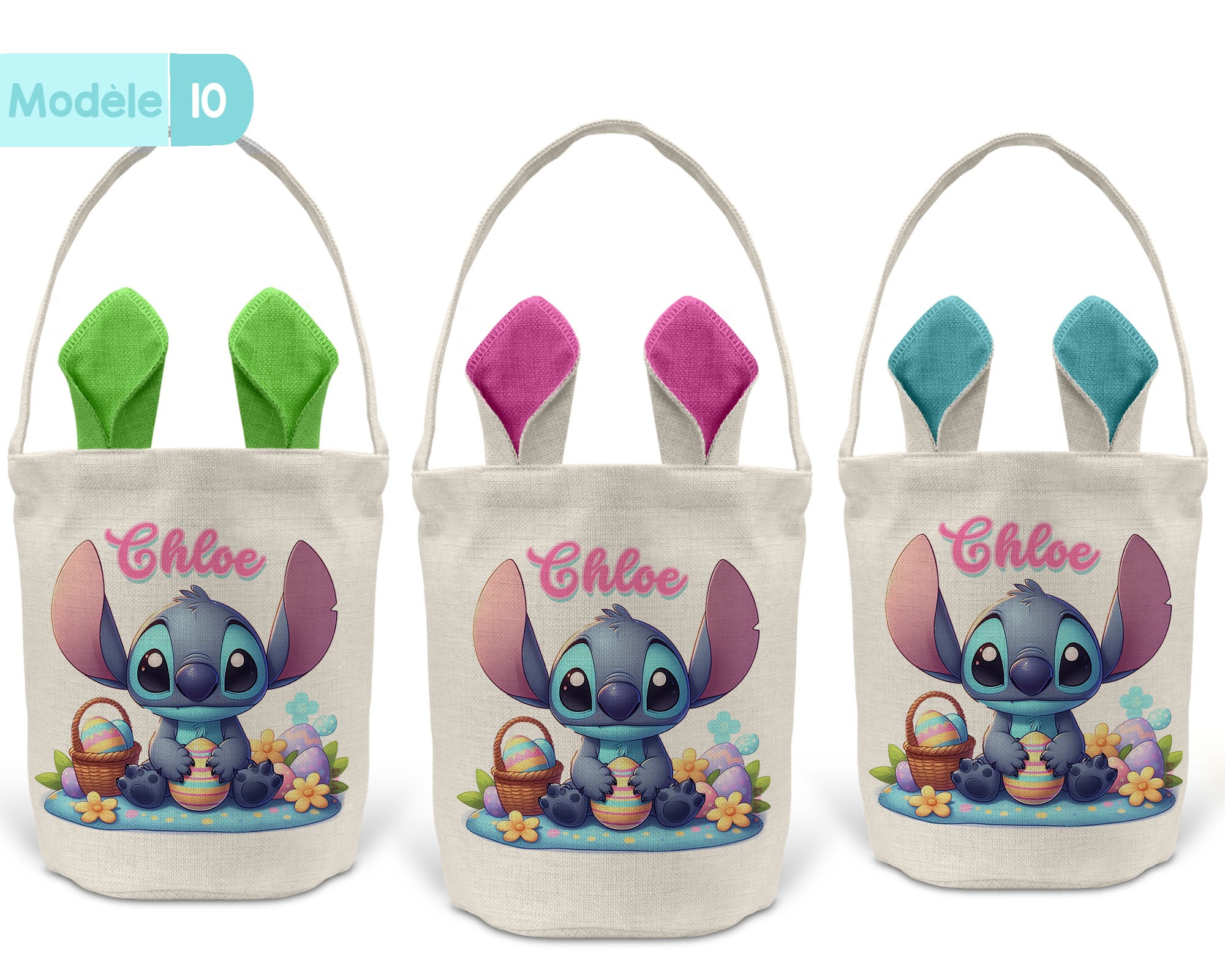 Panier de Pâques personnalisé -Thème dessins animés