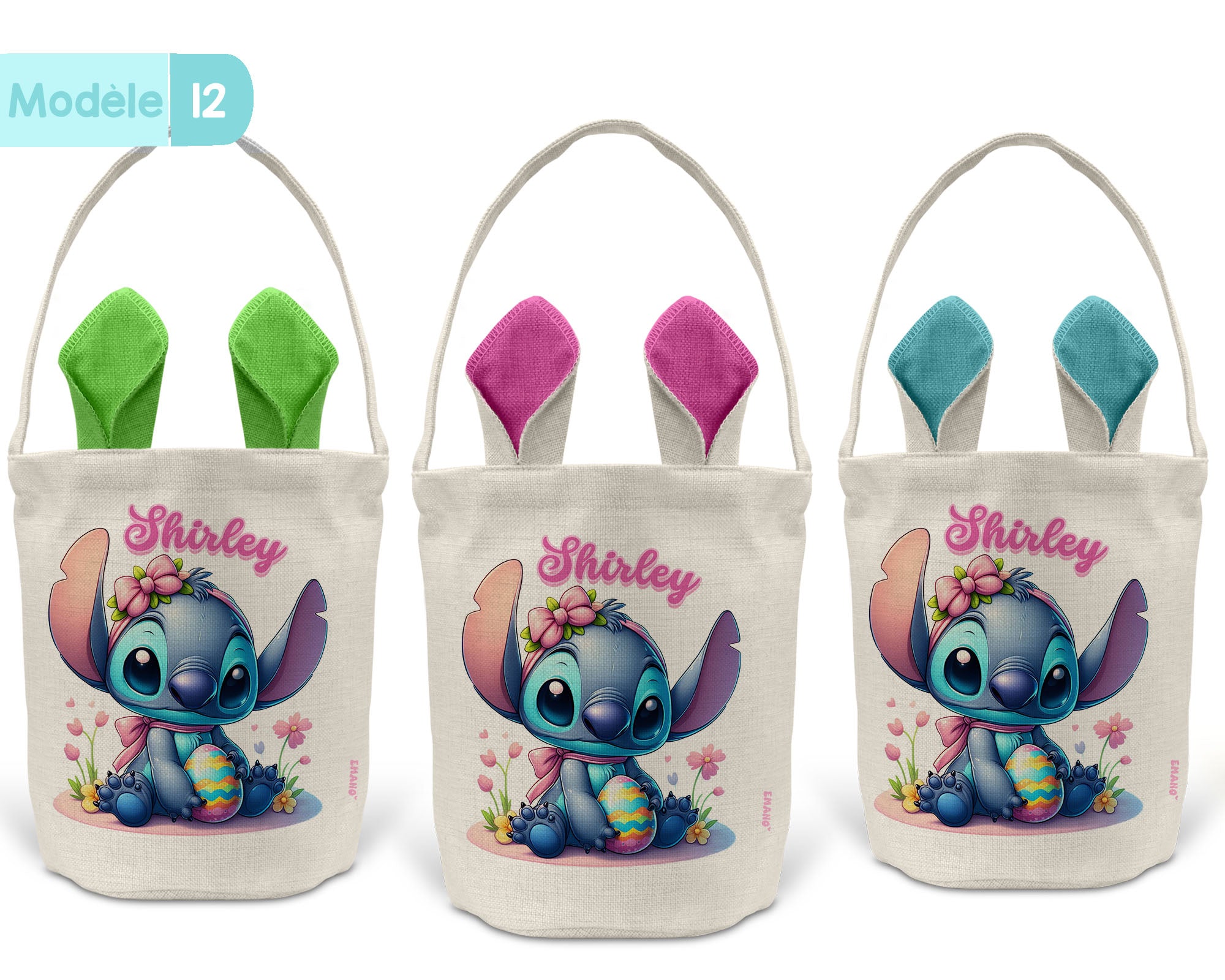 Panier de Pâques personnalisé -Thème dessins animés