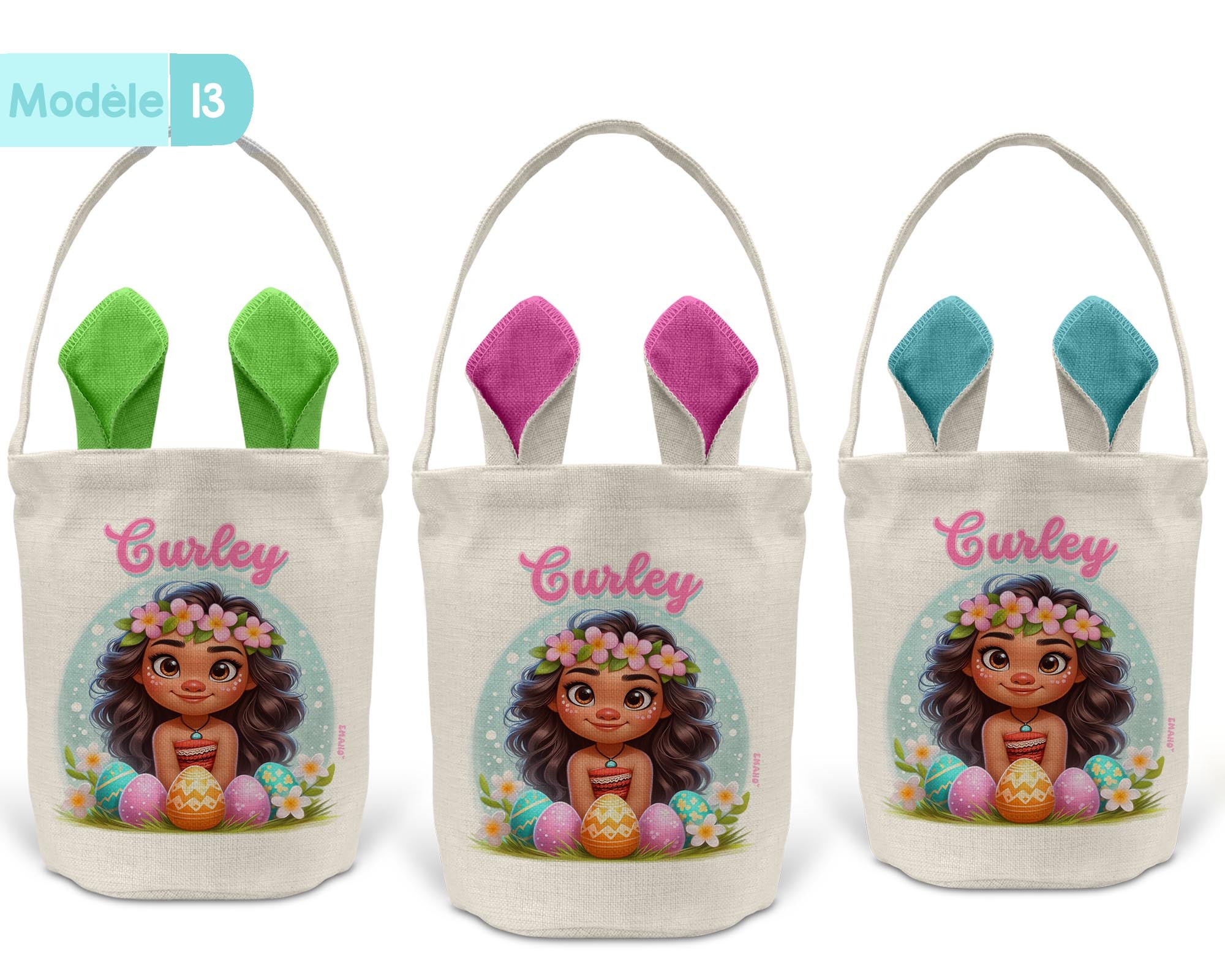 Panier de Pâques personnalisé -Thème dessins animés