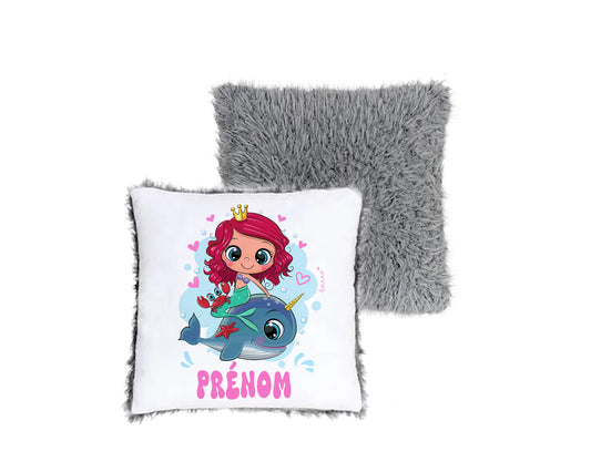 Coussin Sirène Personnalisé : Magie à Personnaliser.