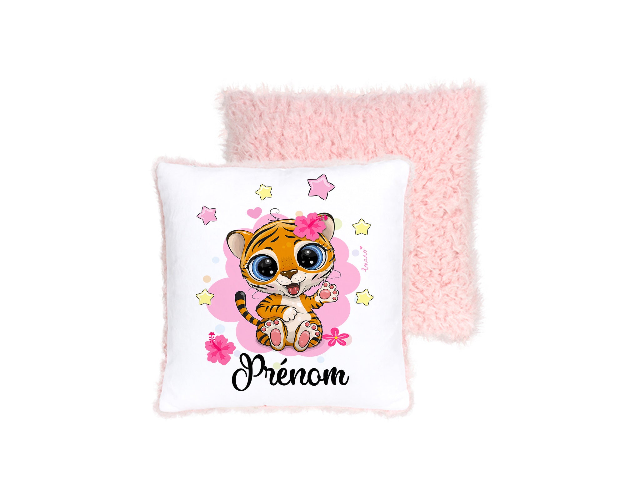 Coussin Tigresse Personnalisé : Doux Compagnon.