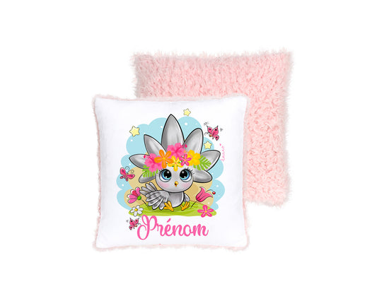 Coussin Cagou Prénom : Douce Nature Personnalisée.