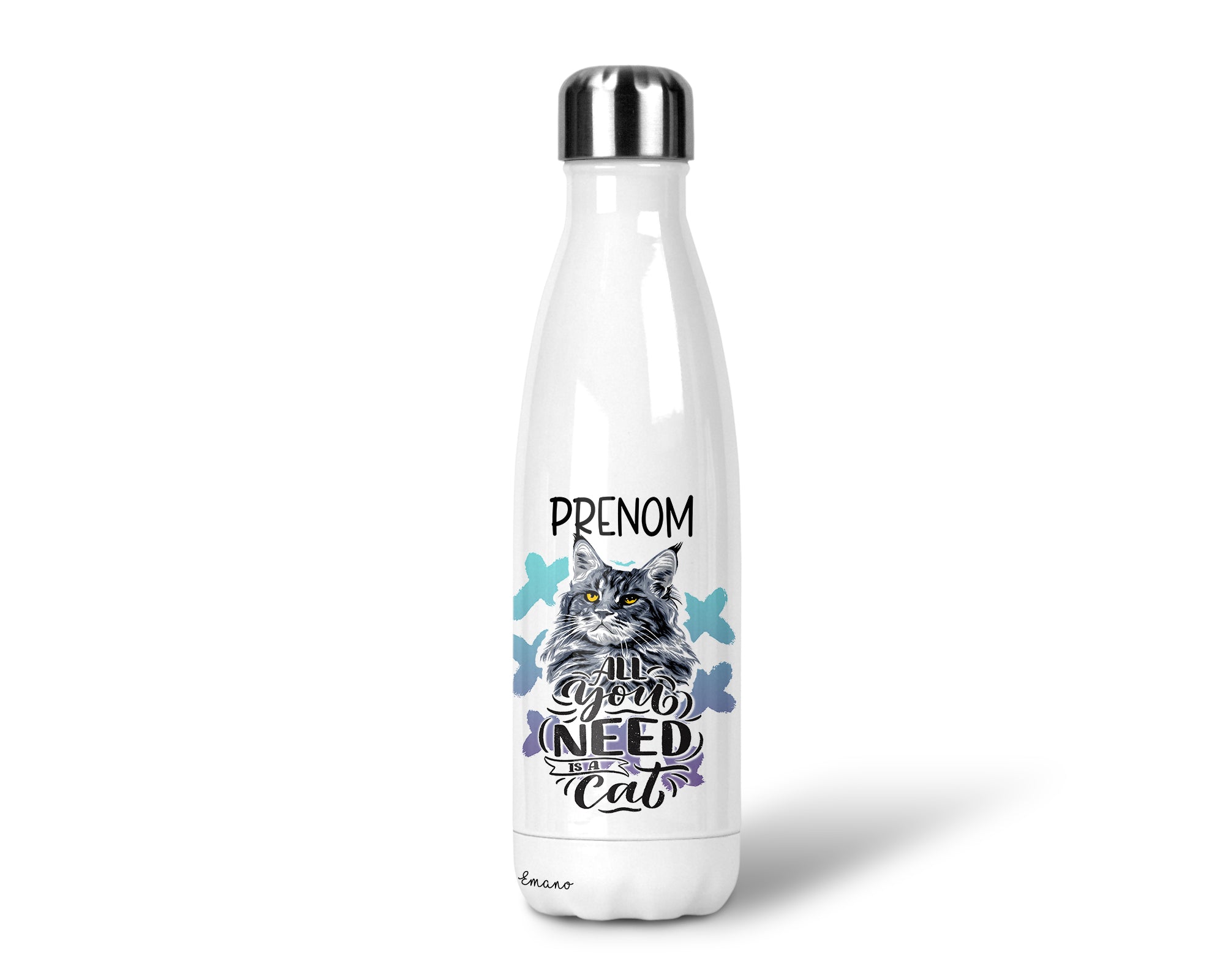 Gourde isotherme personnalisable- Chat Maincoon