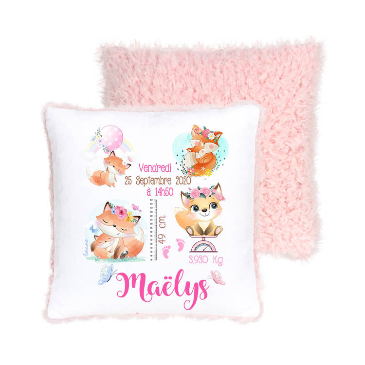 Coussin de naissance - Renard