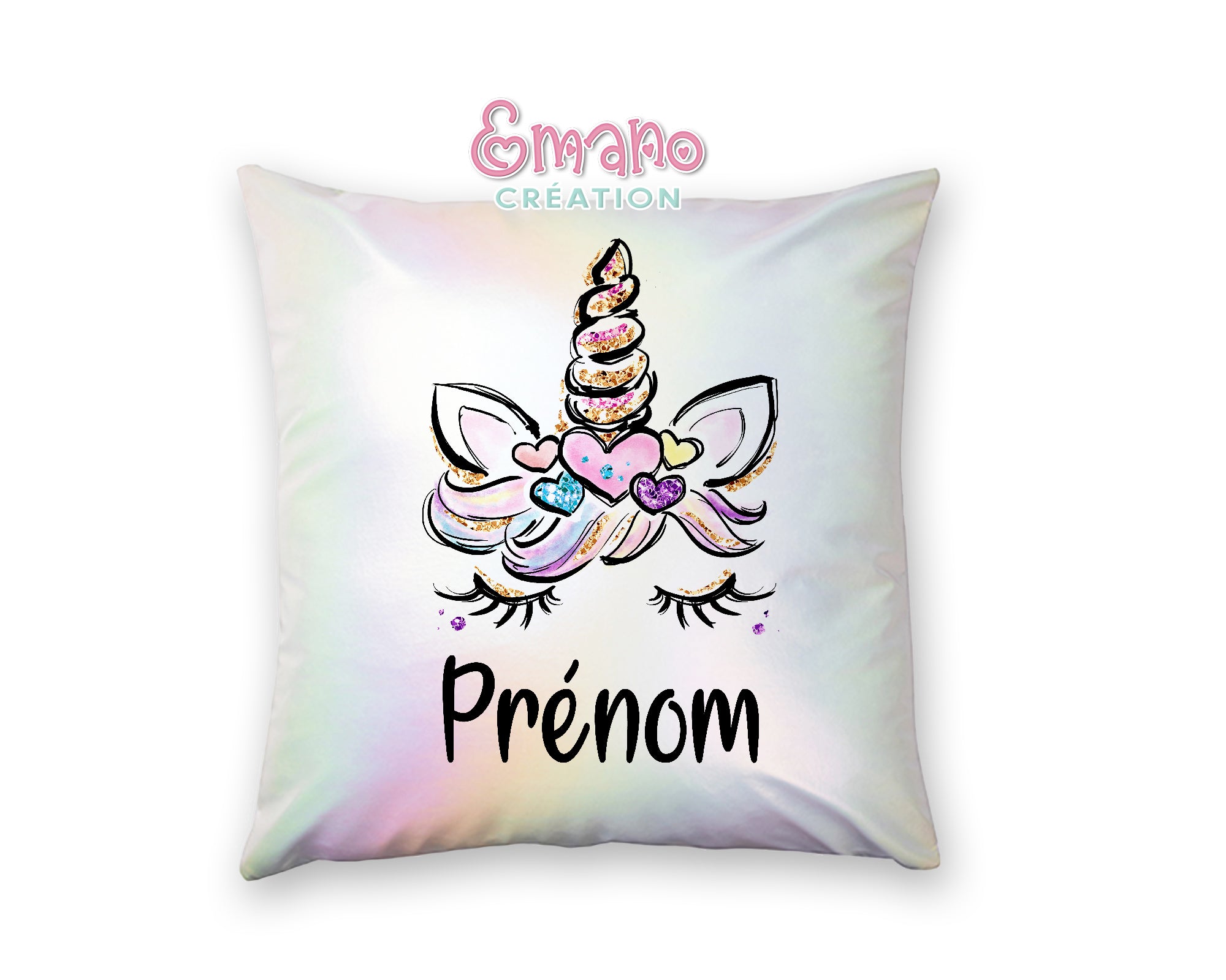 Coussin Licorne en Sequin : Magie au Toucher.
