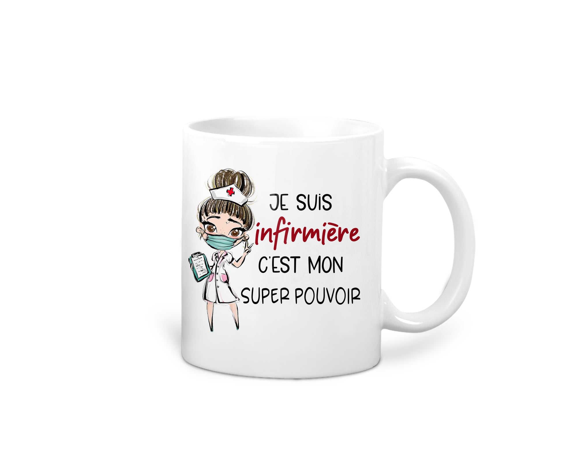 Mug "super pouvoir" personnalisable