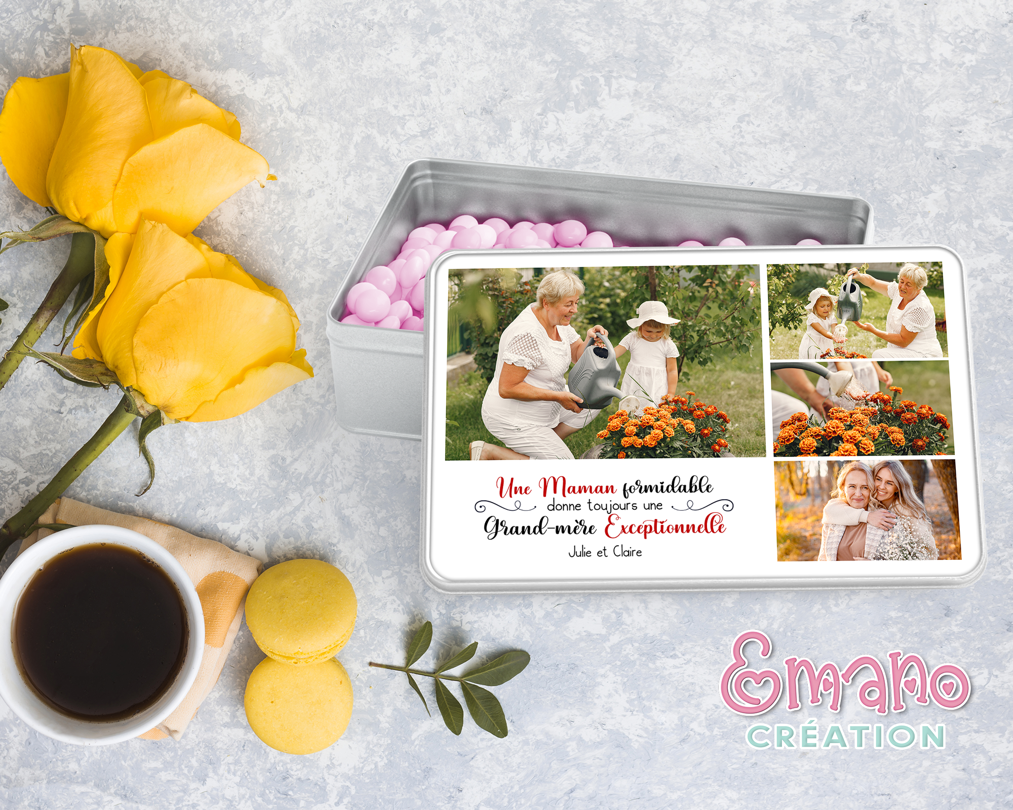 Boîte photo personnalisée