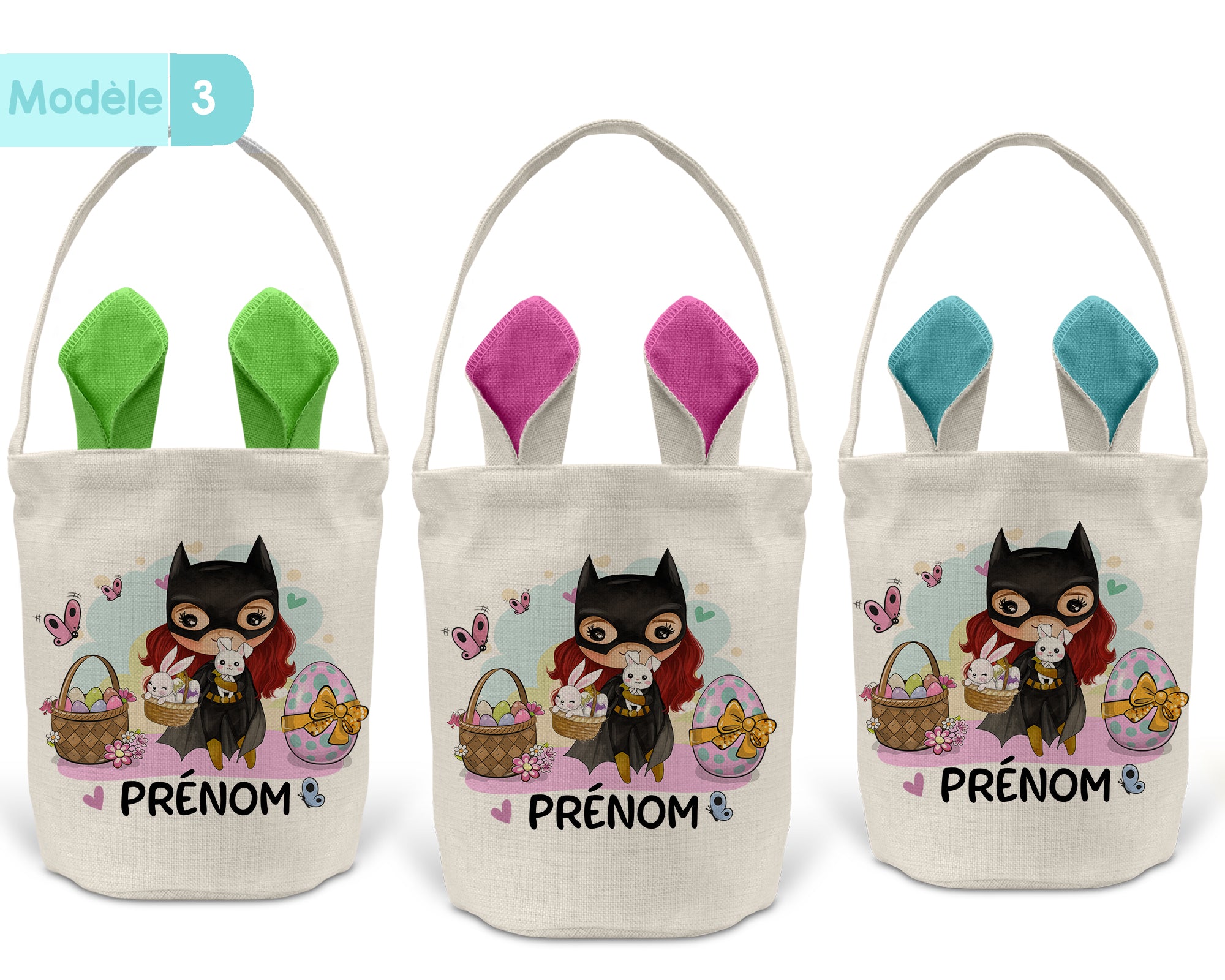 Panier de Pâques personnalisé -Thème dessins animés