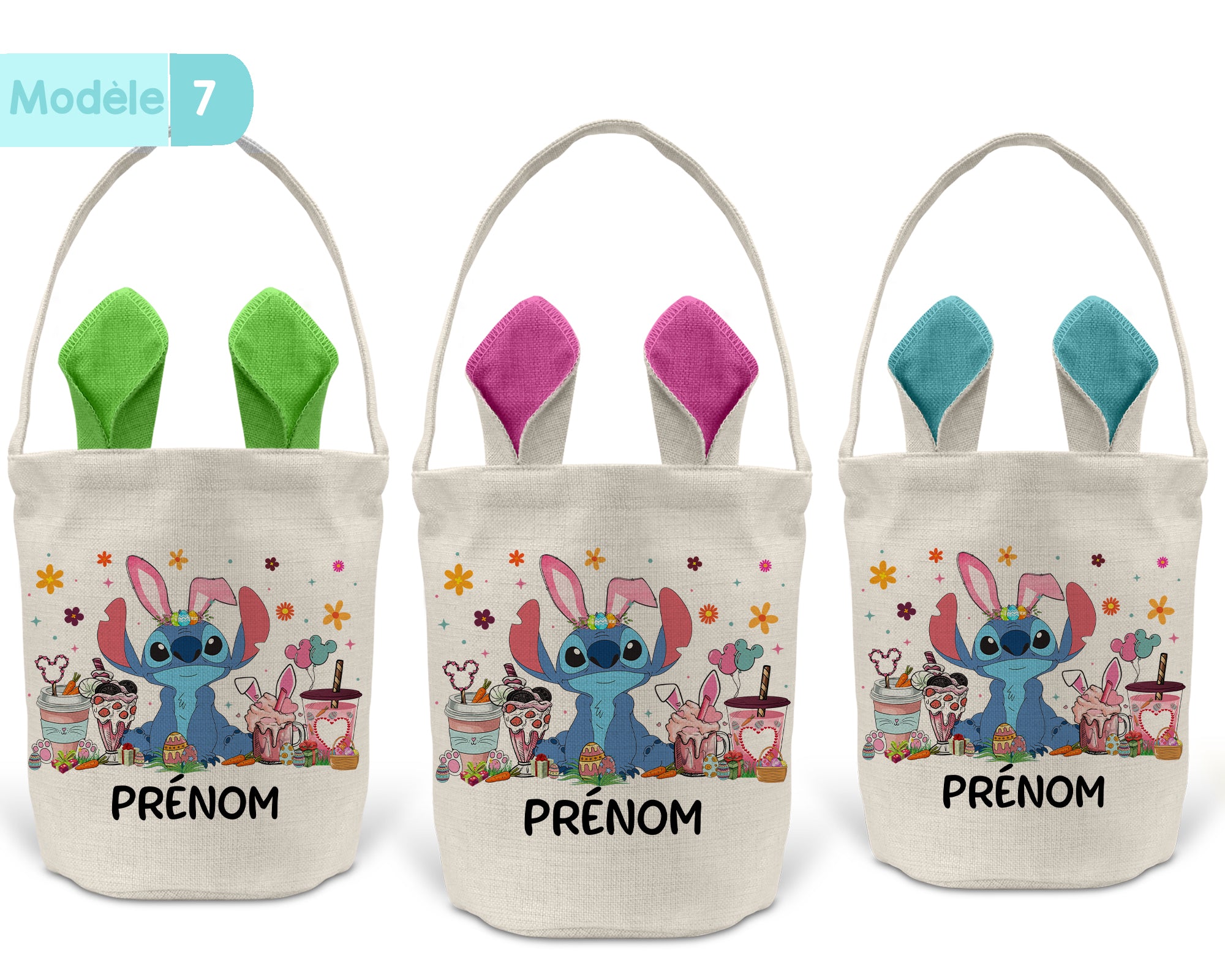 Panier de Pâques personnalisé -Thème dessins animés