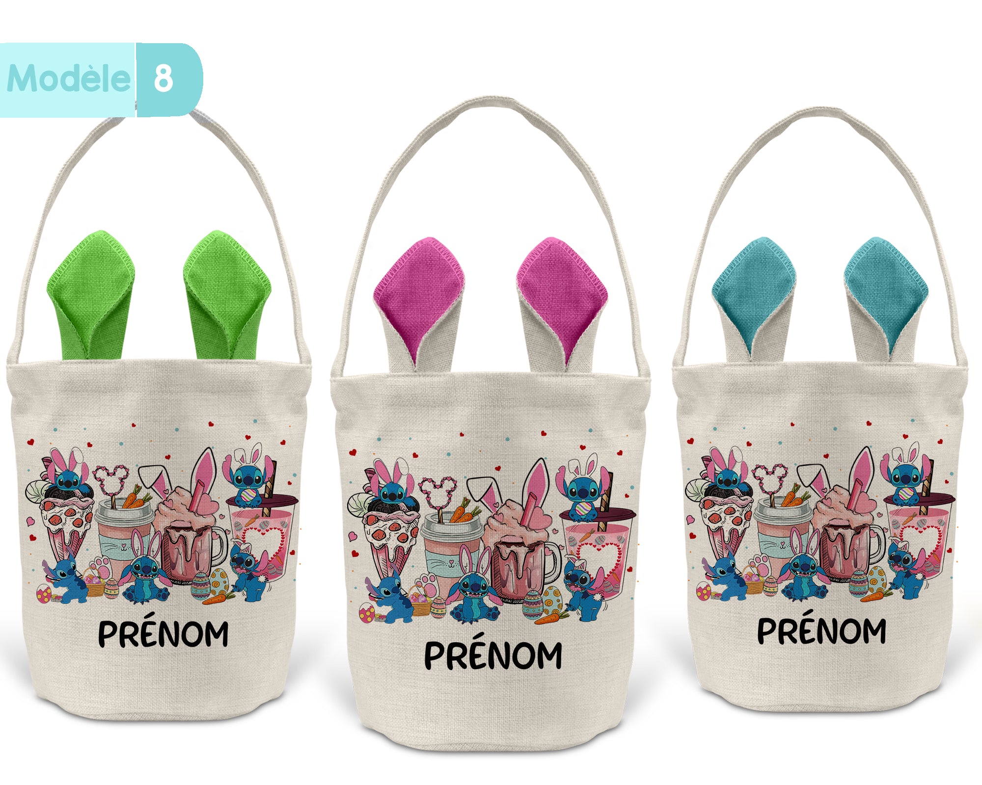 Panier de Pâques personnalisé -Thème dessins animés