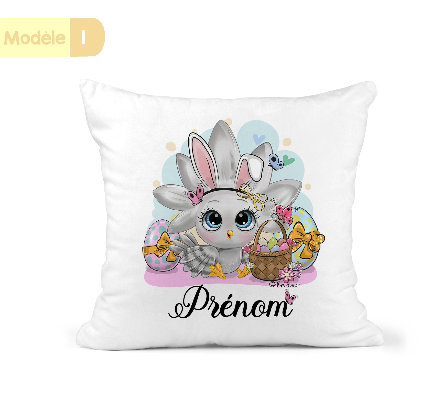 Coussin personnalisable -thème  Pâques