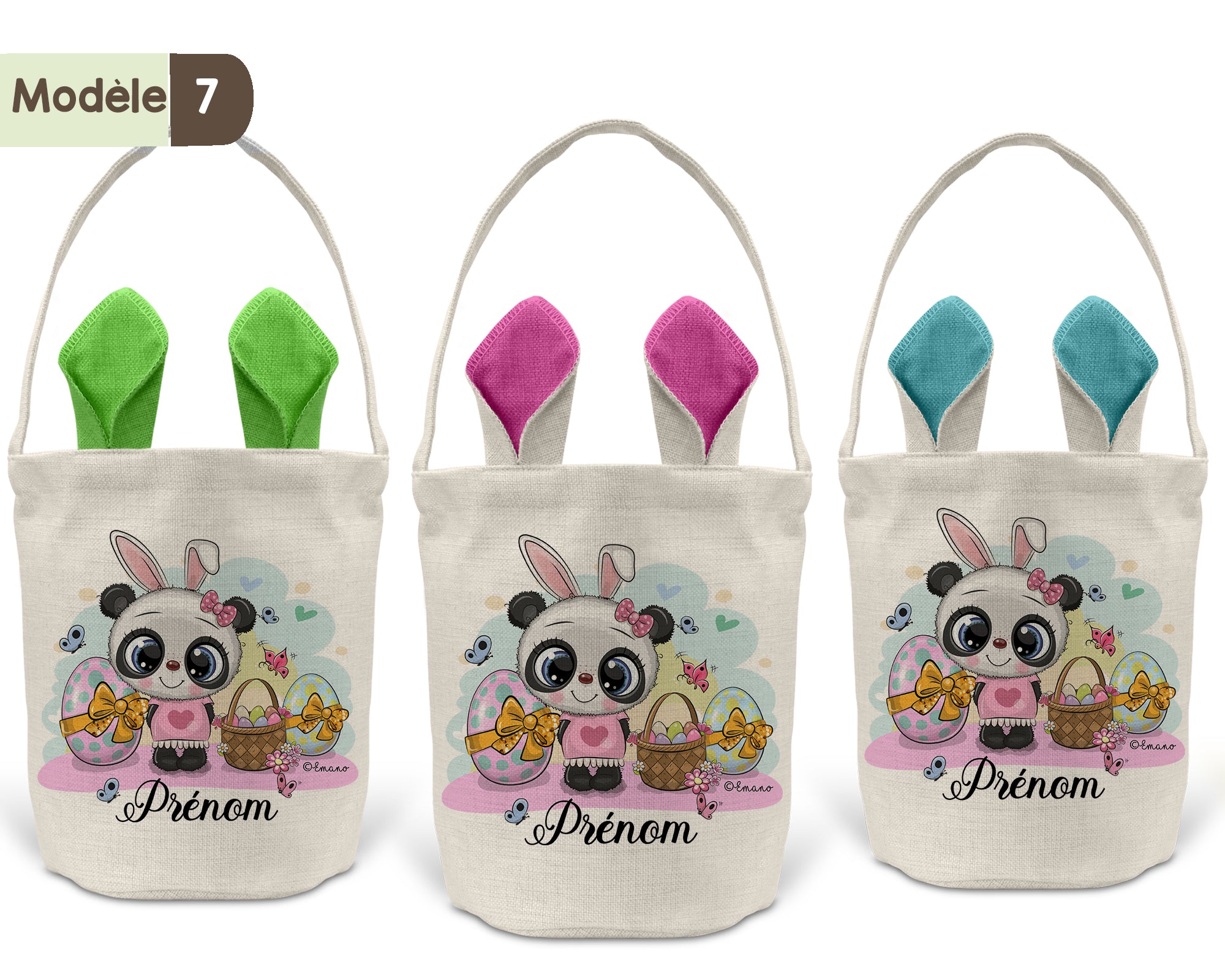 Panier de Pâques personnalisé -Thème animaux